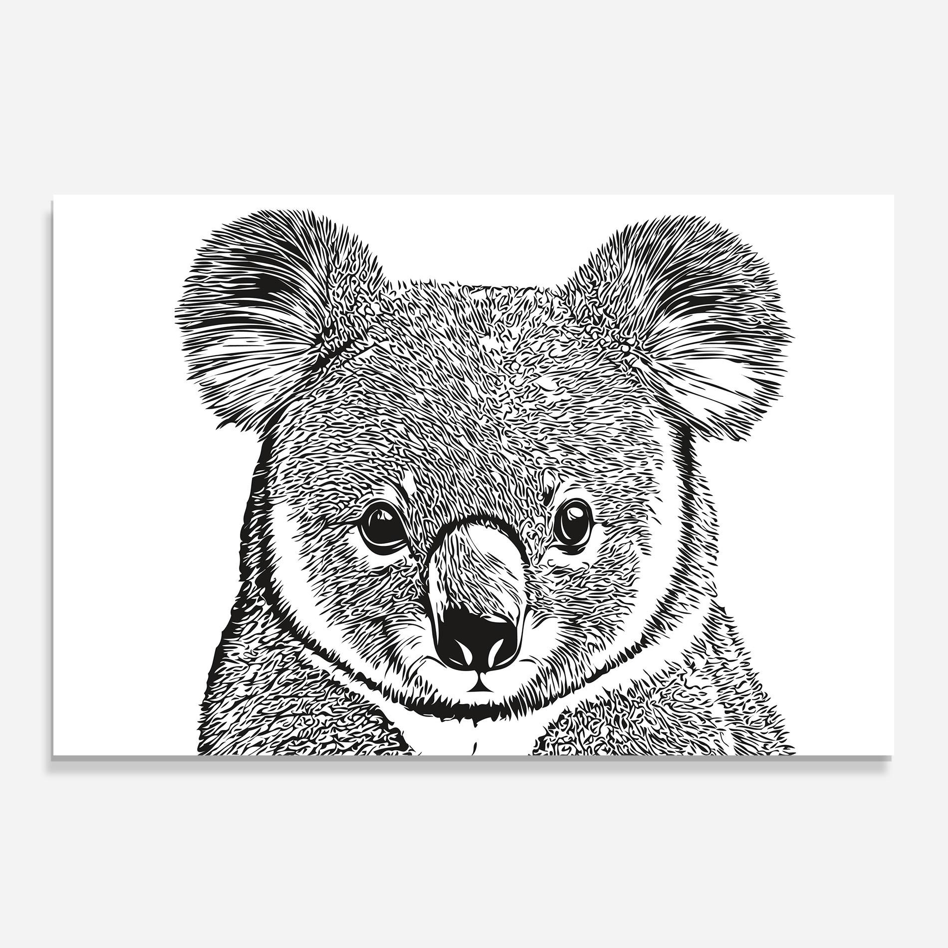 Стъклен панел за кухня Koala Line mockup 0