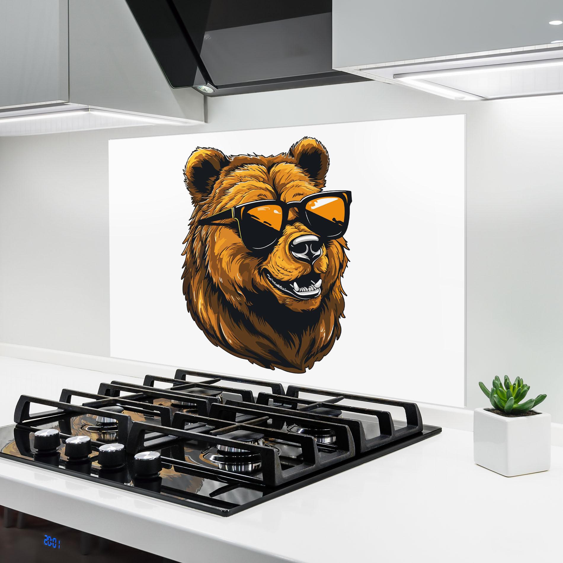 Стъклен панел за кухня Cool Glasses mockup 6