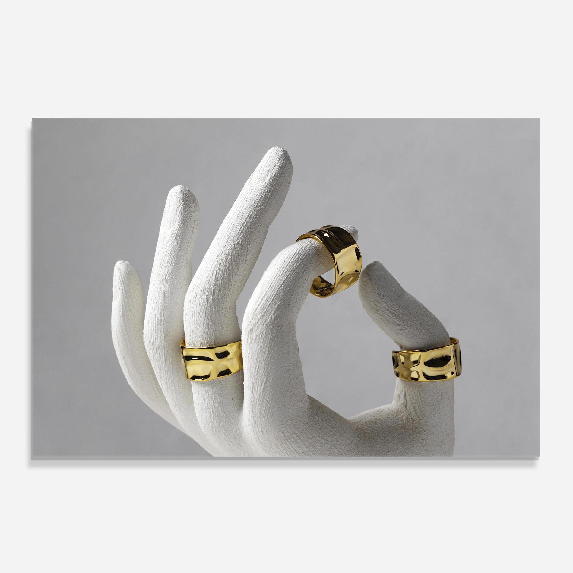 Стъклен панел за кухня Stand Display Rings mockup 0