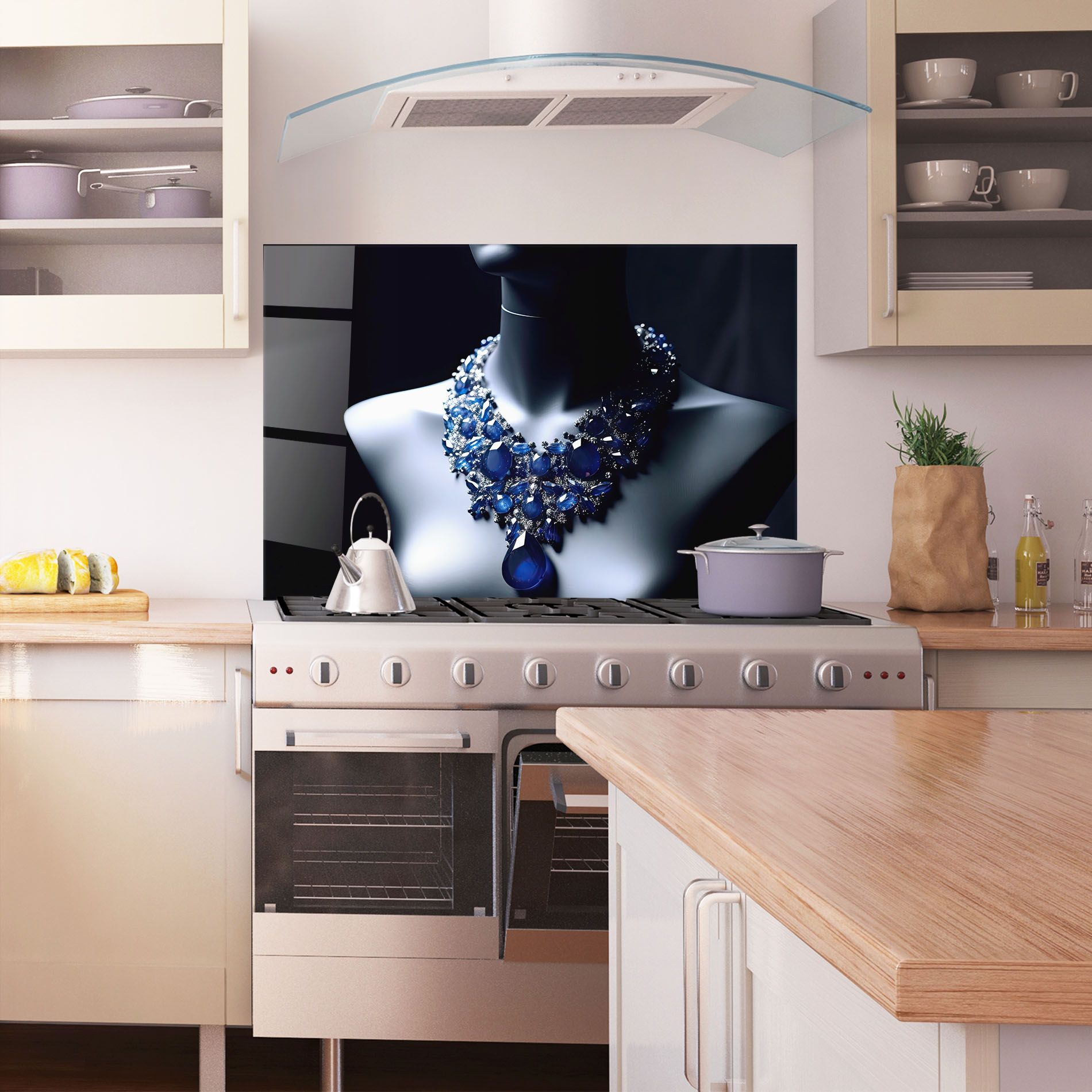 Blue Diamonds Necklace mockup 1