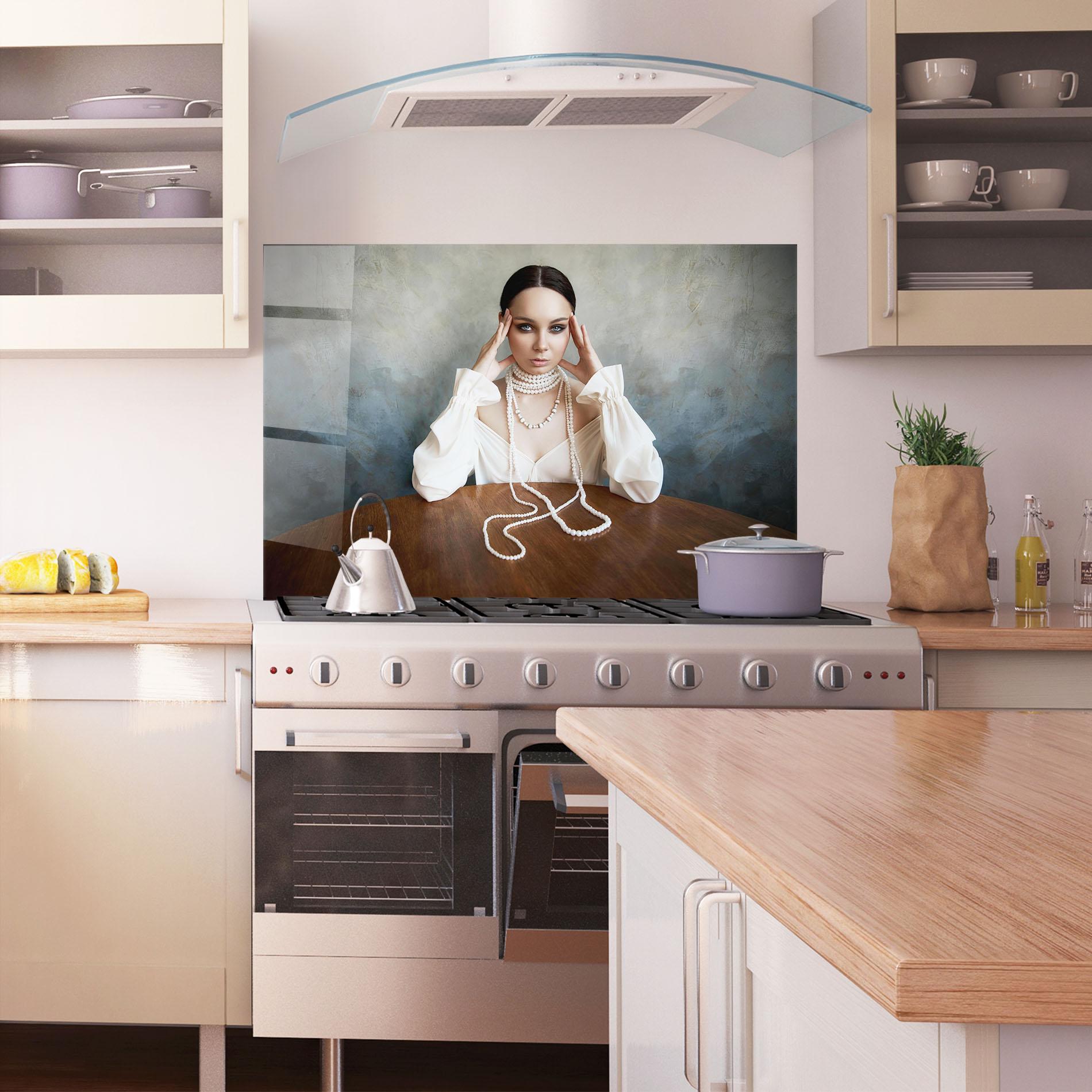 Стъклен панел за кухня Boho Clothing Necklace mockup 1