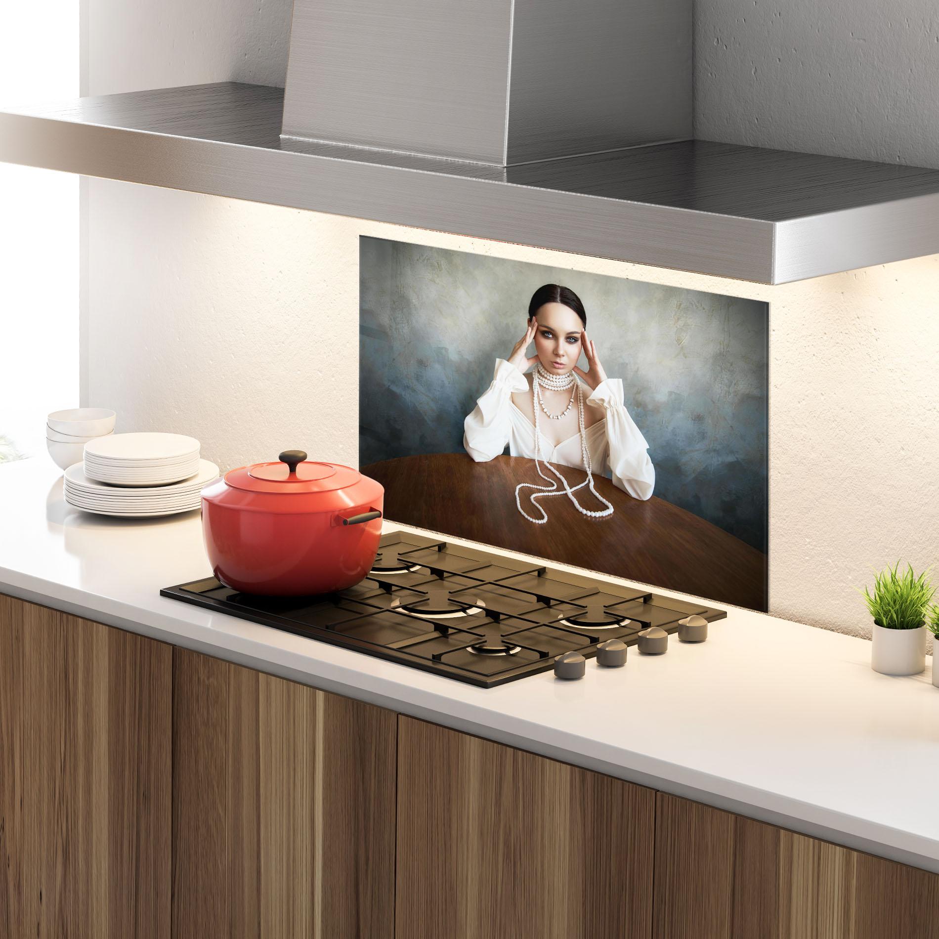 Стъклен панел за кухня Boho Clothing Necklace mockup 4