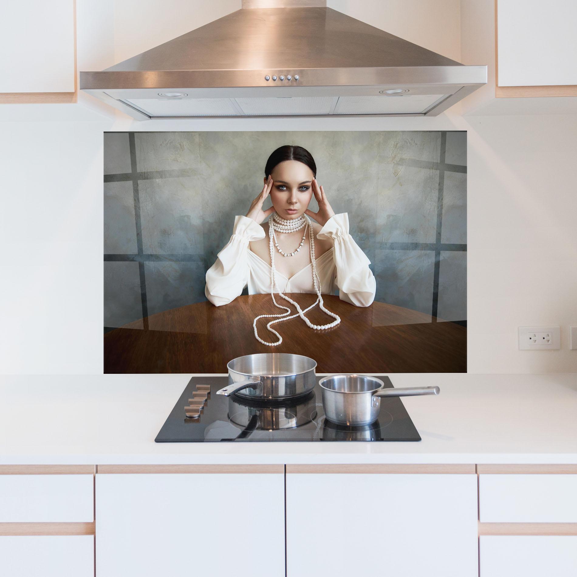 Стъклен панел за кухня Boho Clothing Necklace mockup 5