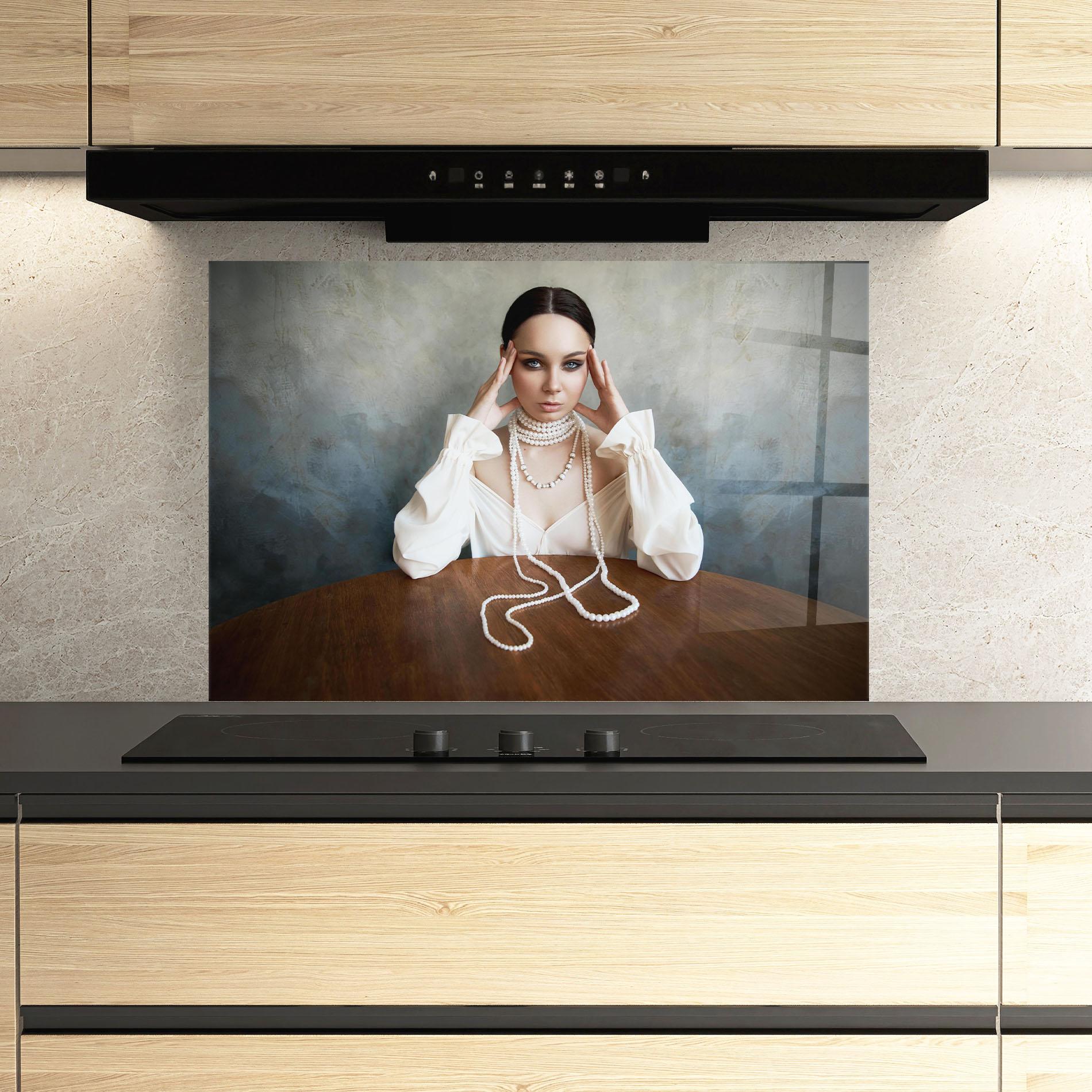 Стъклен панел за кухня Boho Clothing Necklace mockup 3