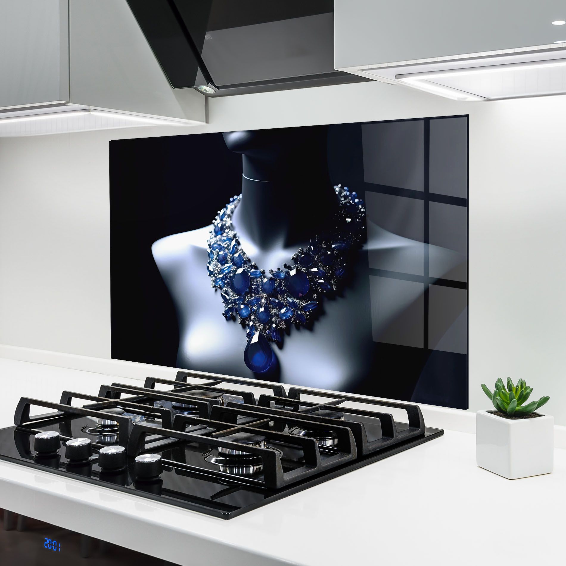 Blue Diamonds Necklace mockup 6