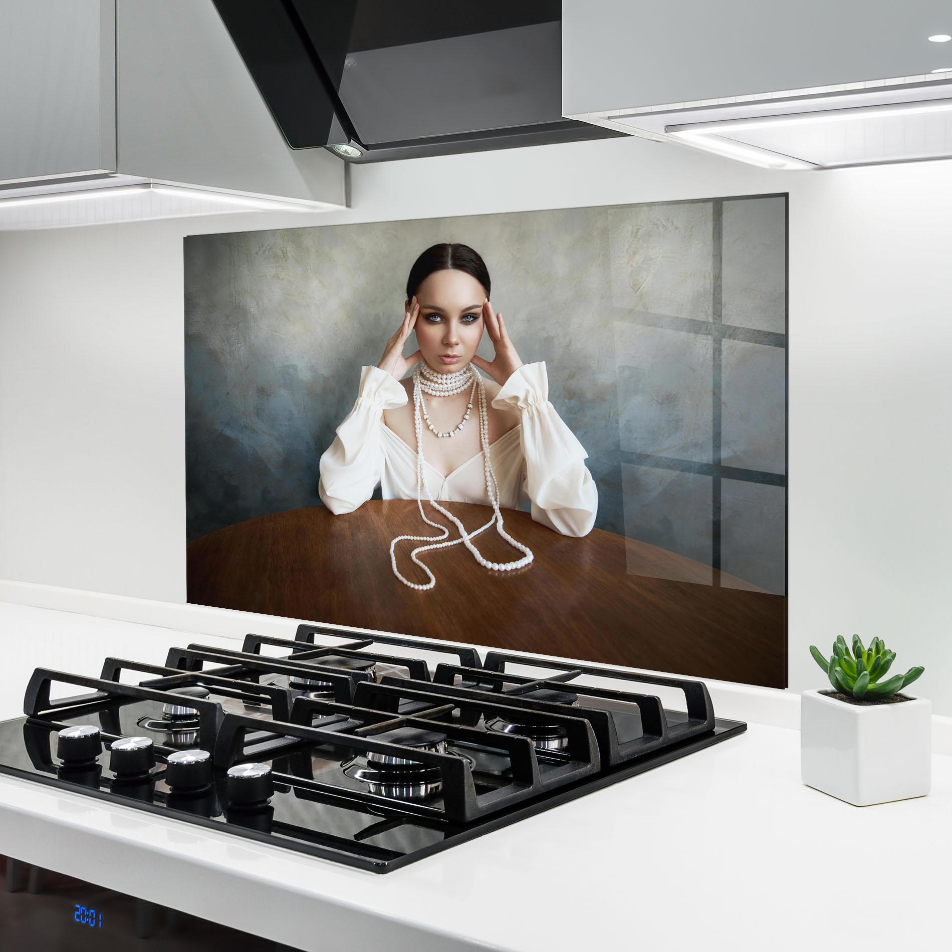 Стъклен панел за кухня Boho Clothing Necklace mockup 6