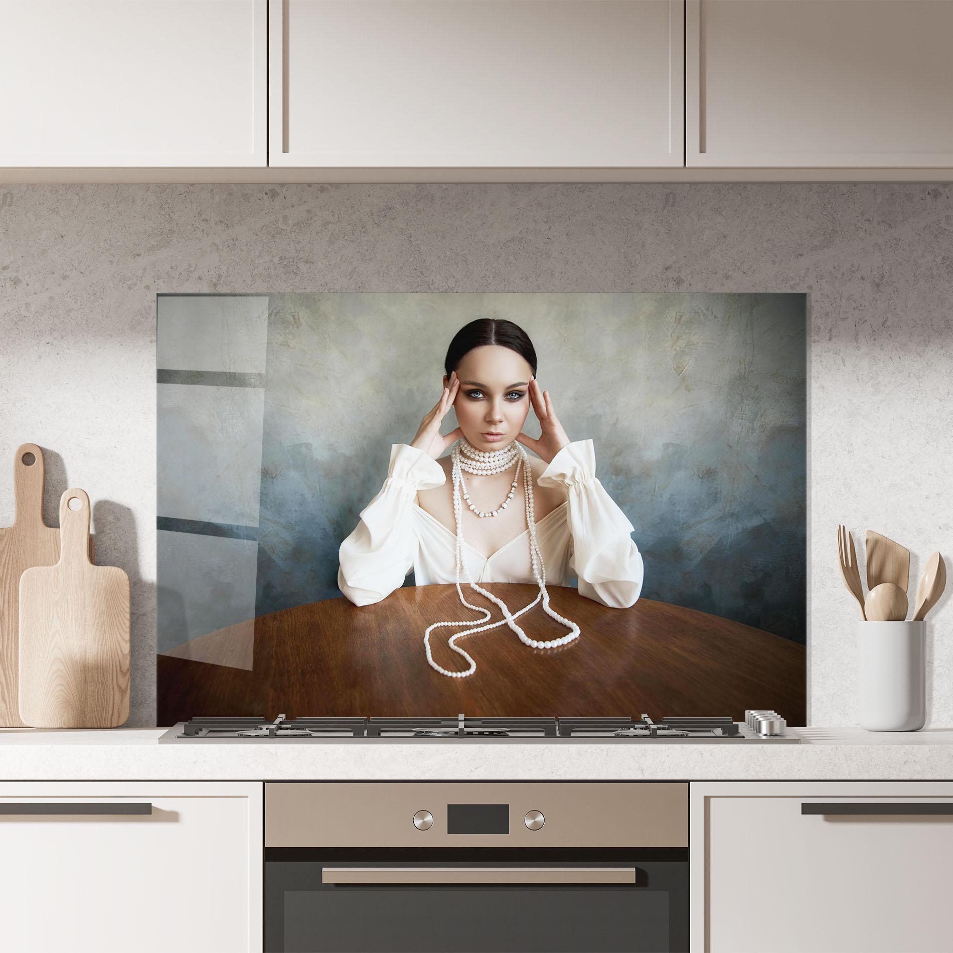 Стъклен панел за кухня Boho Clothing Necklace mockup 7