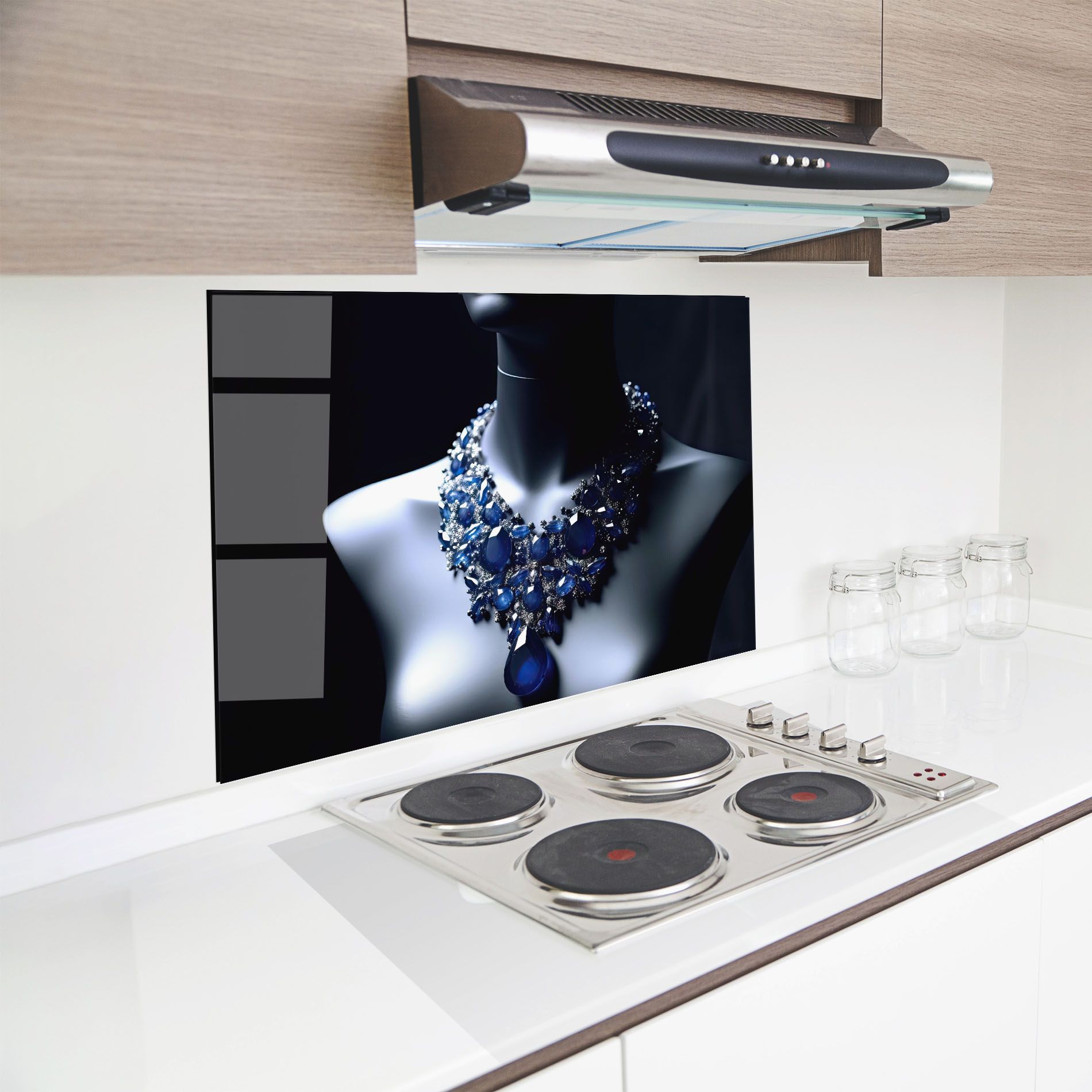 Blue Diamonds Necklace mockup 8