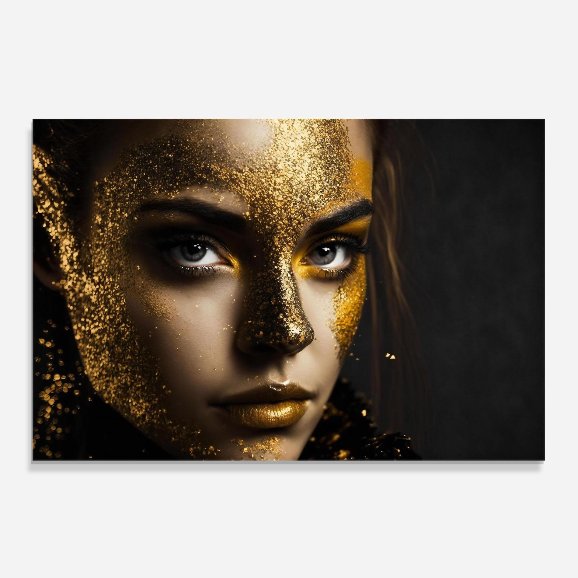 Стъклен панел за кухня Grey Cat Eye Makeup mockup 0