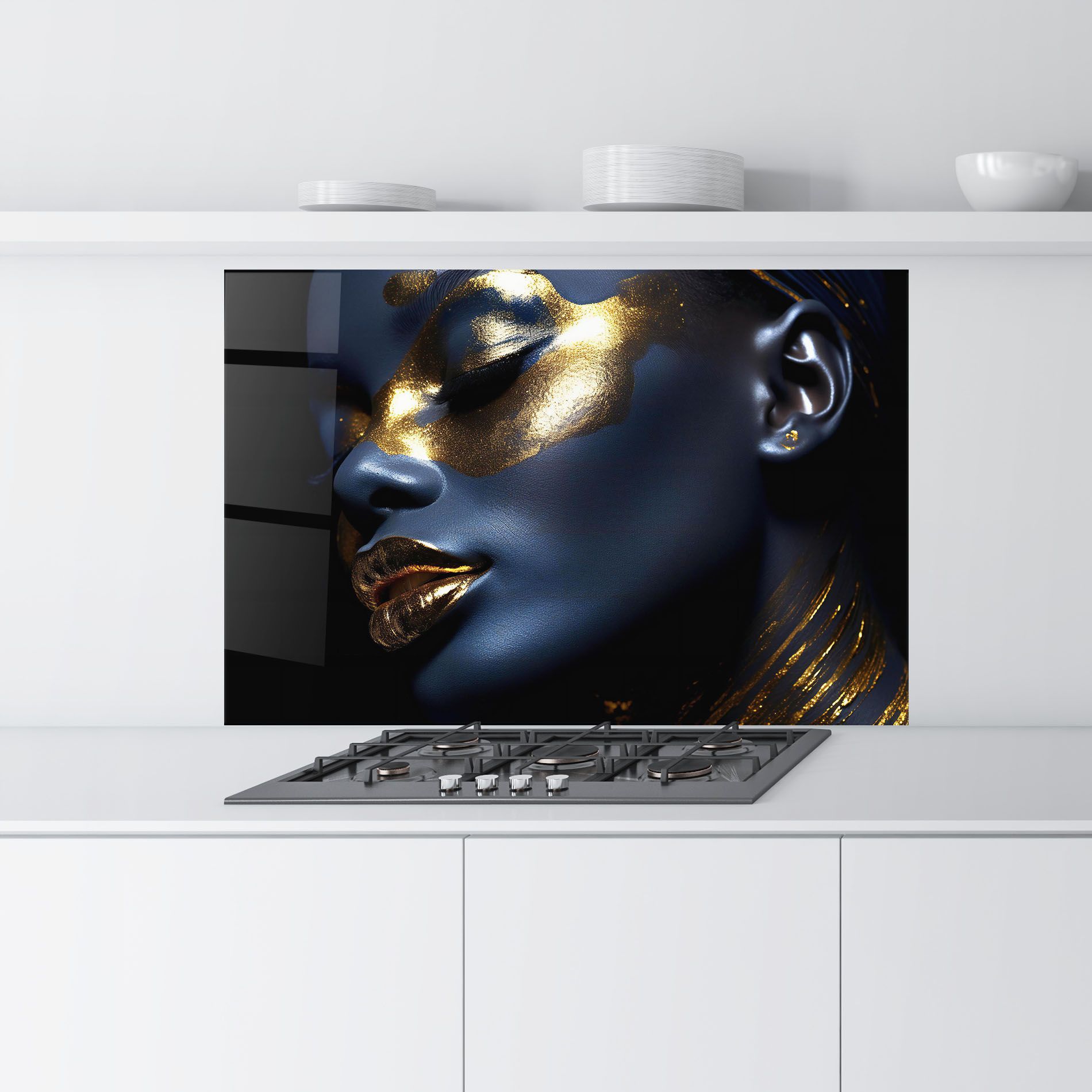 Blue Gold Face mockup 9