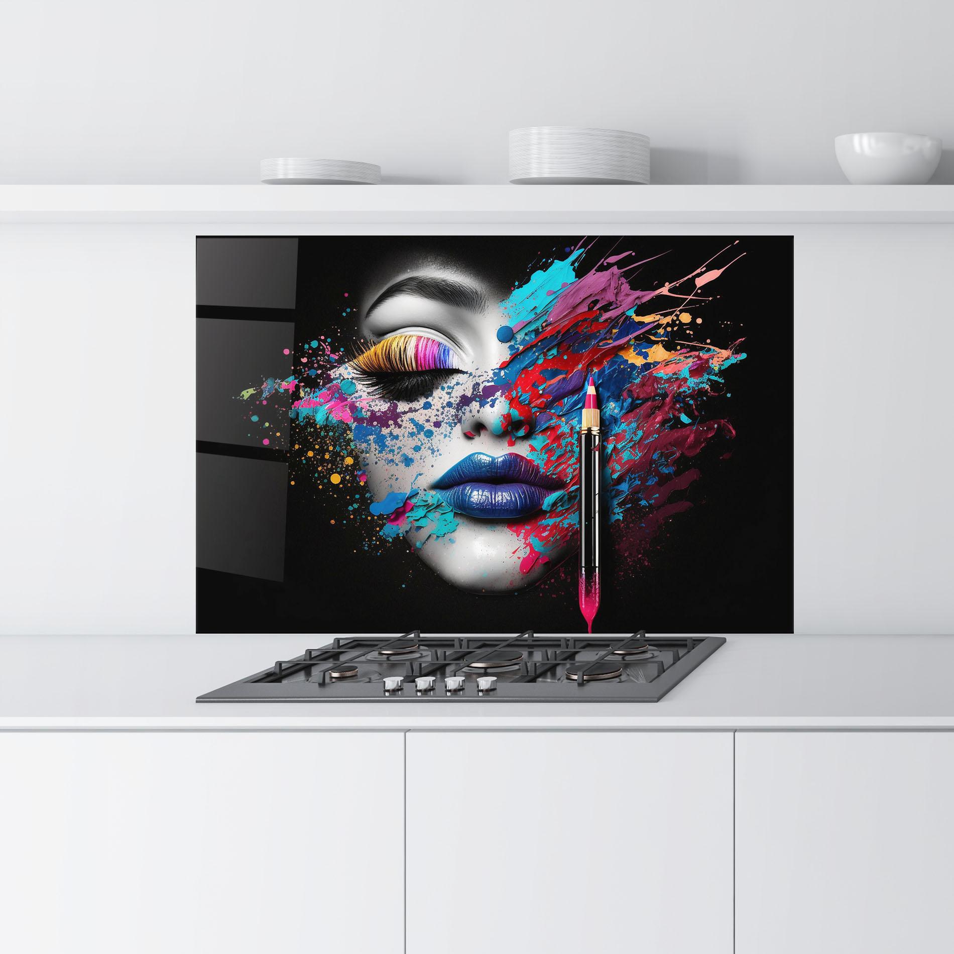 Стъклен панел за кухня Cosmetology Concept mockup 9