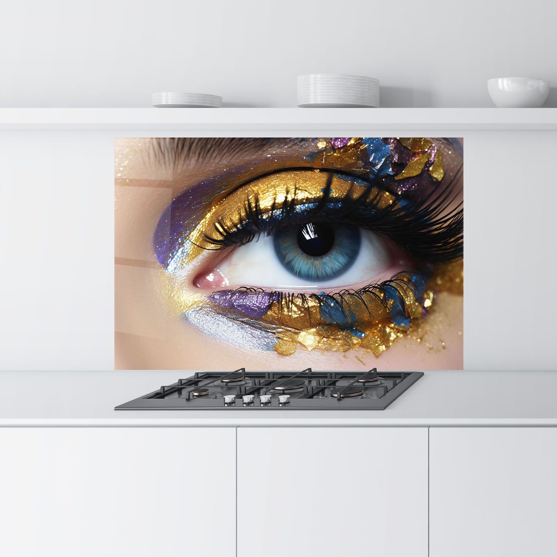 Golden Purple Make Up mockup 9