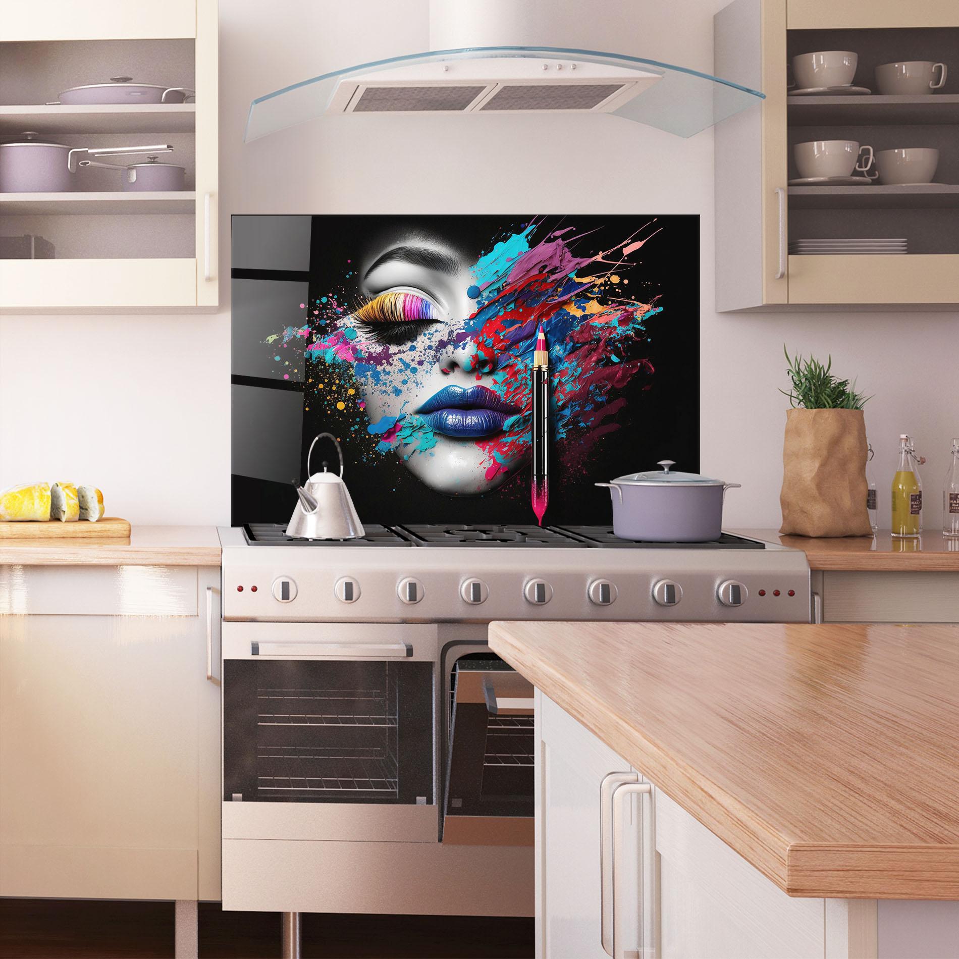 Стъклен панел за кухня Cosmetology Concept mockup 1