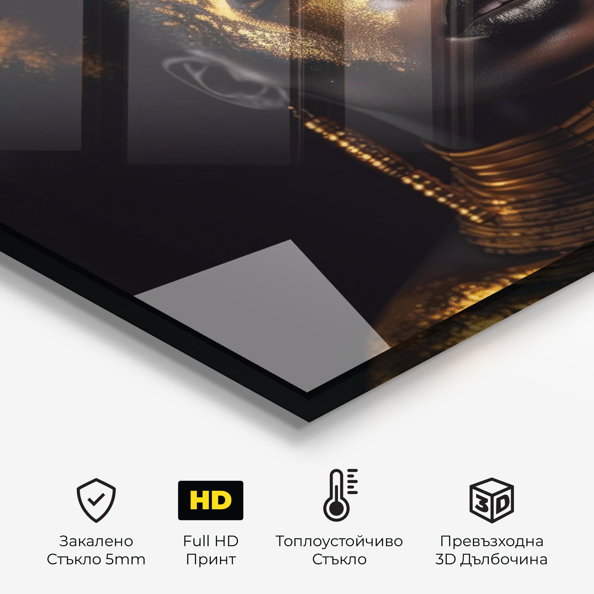 Gold Makeup Black Lips mockup 2