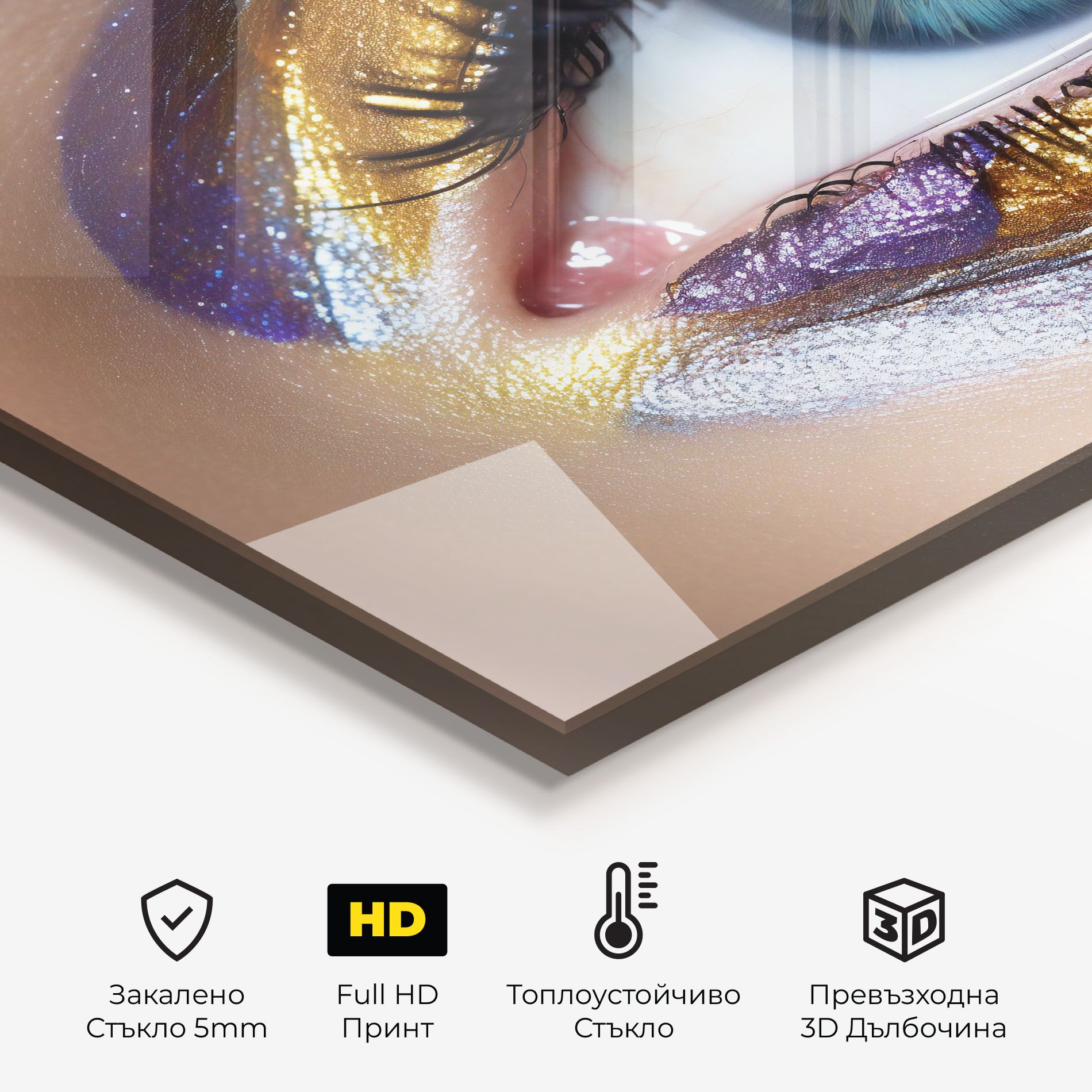 Golden Purple Make Up mockup 2