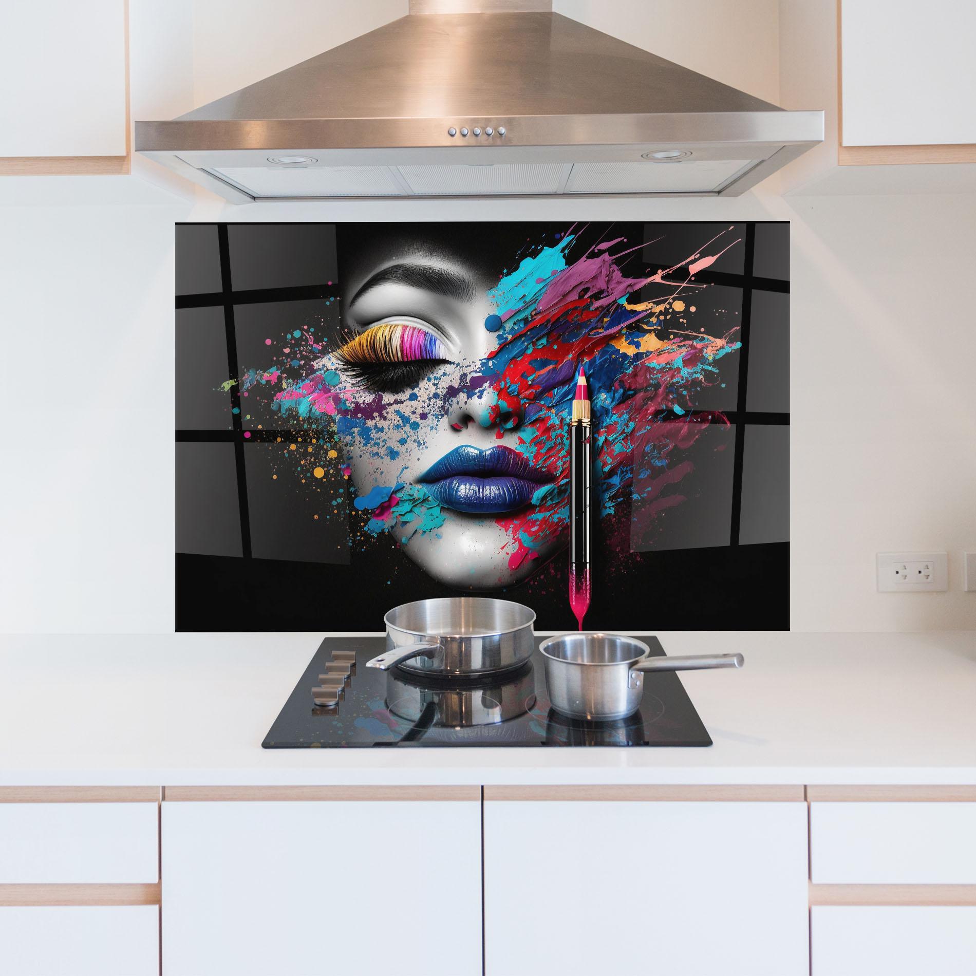 Стъклен панел за кухня Cosmetology Concept mockup 5