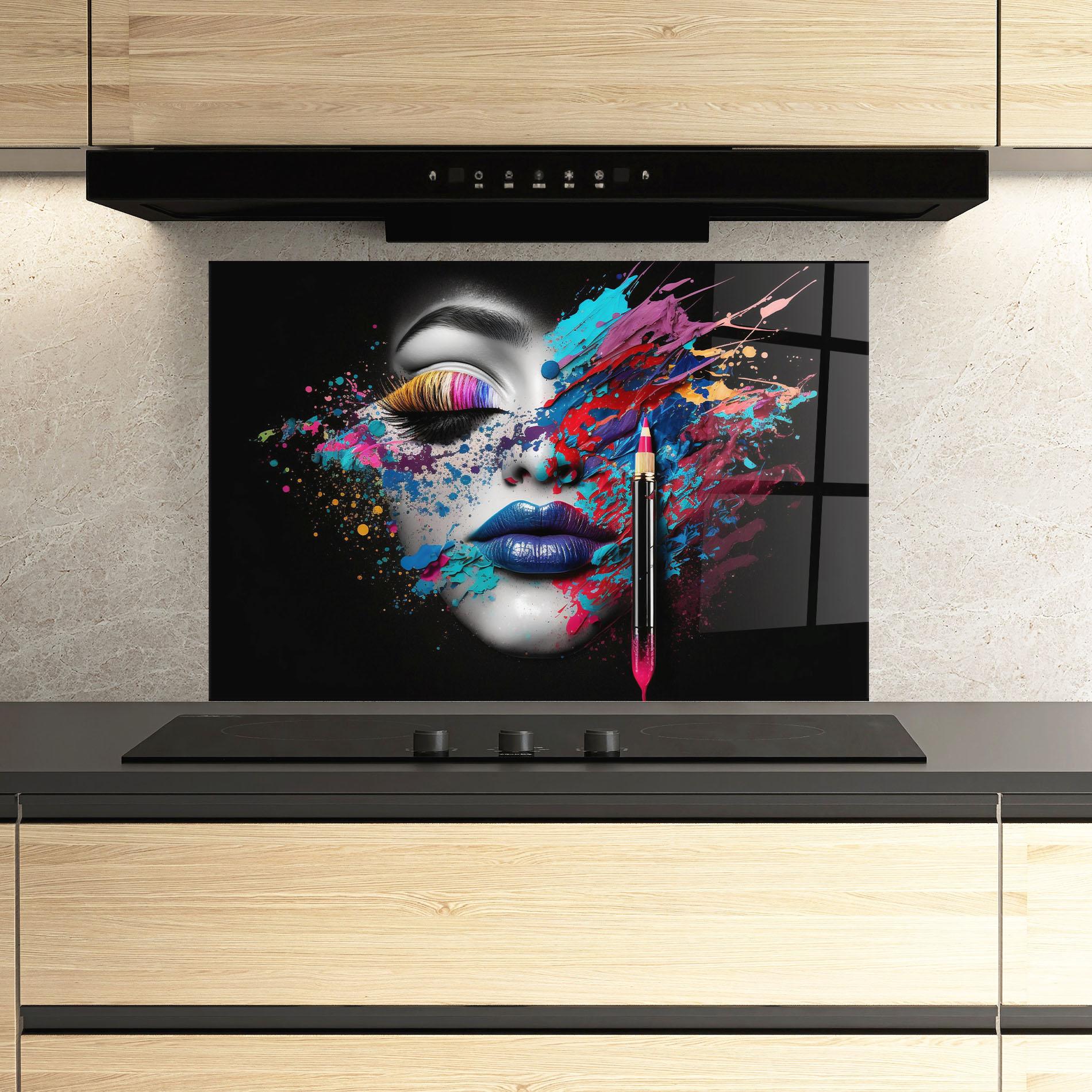 Стъклен панел за кухня Cosmetology Concept mockup 3