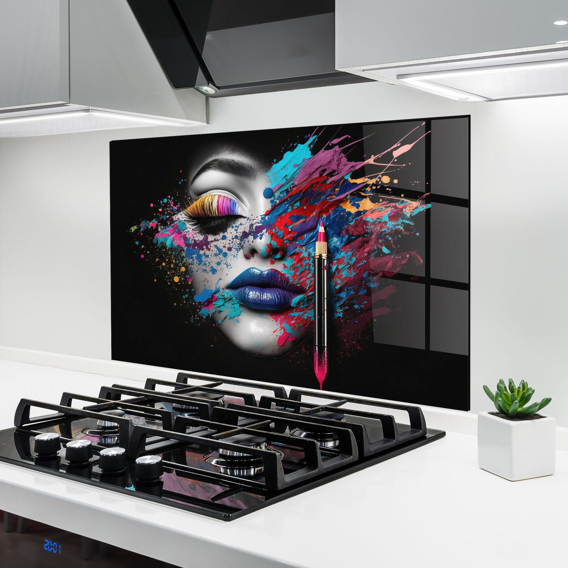Стъклен панел за кухня Cosmetology Concept mockup 6