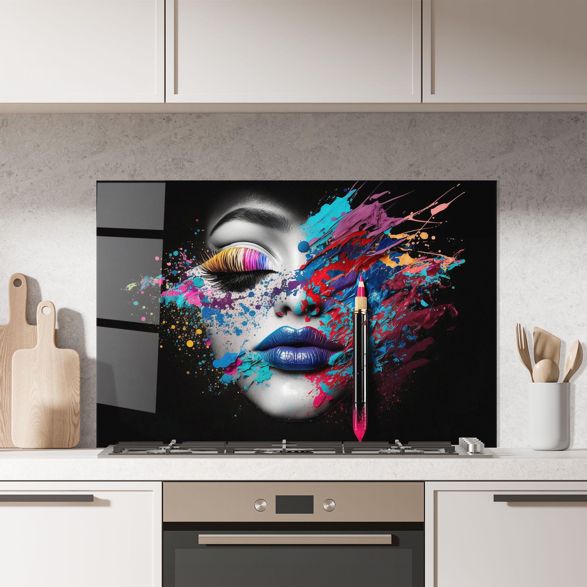 Стъклен панел за кухня Cosmetology Concept mockup 7