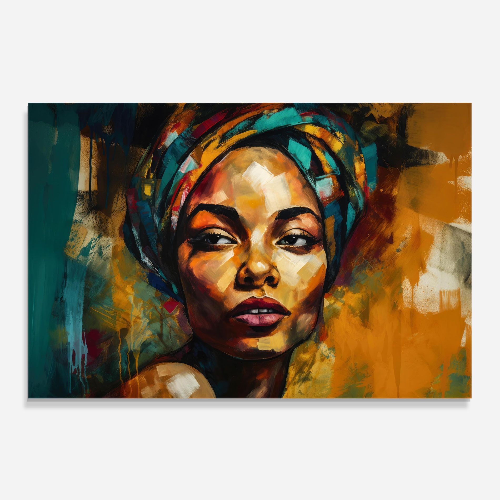 African Woman Looking mockup 0