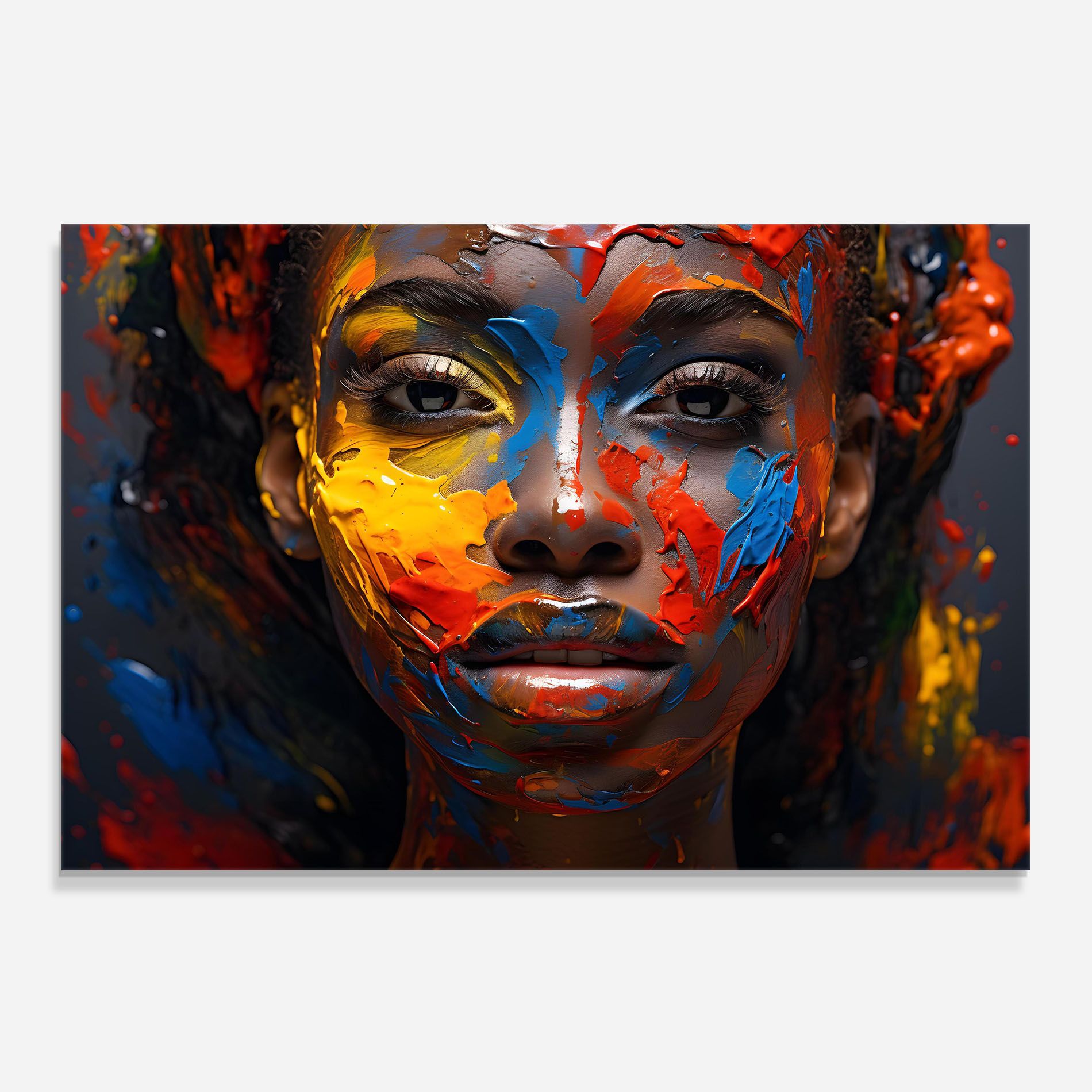 Pretty Young African Woman mockup 0