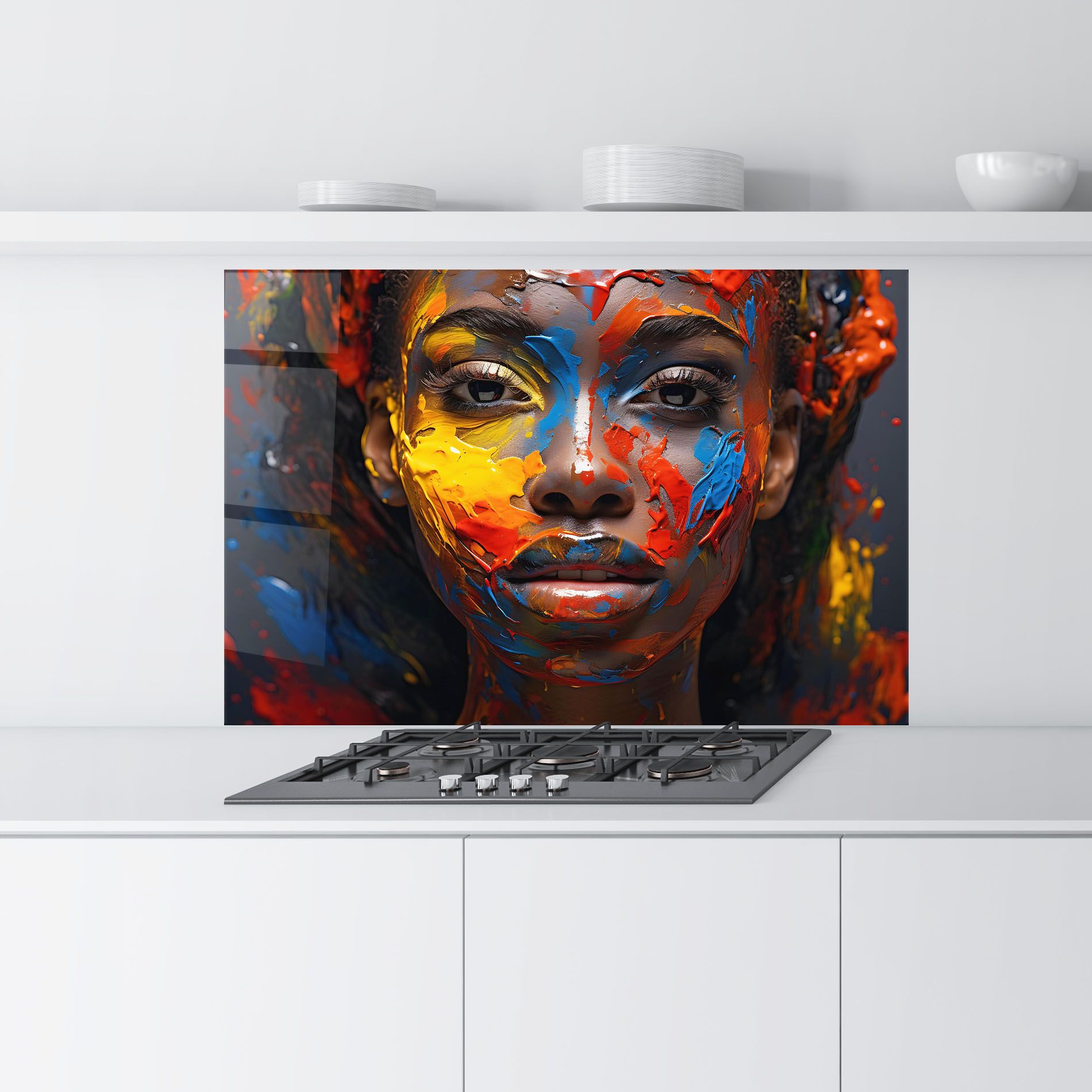 Pretty Young African Woman mockup 9