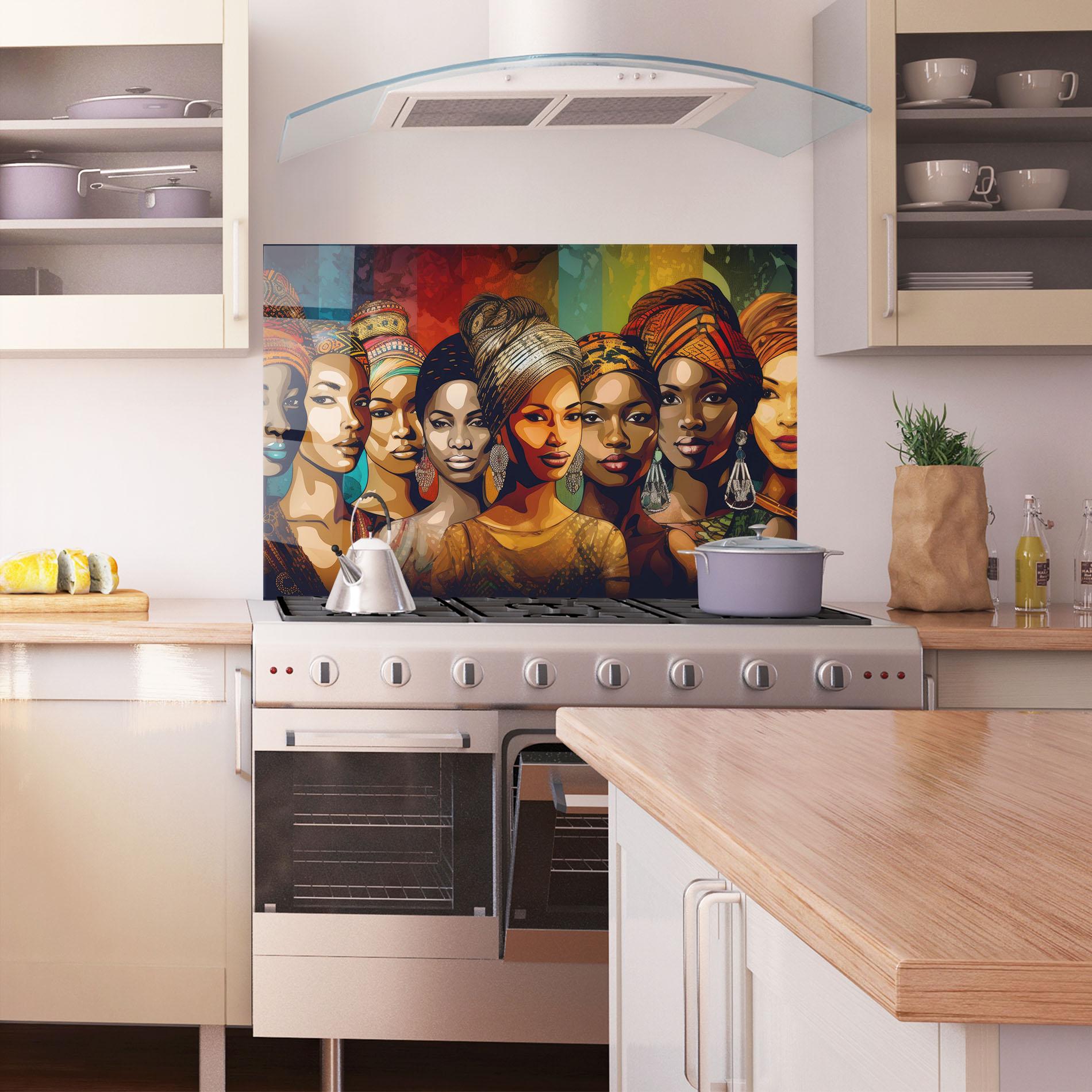 Стъклен панел за кухня Cultural Diversity mockup 1