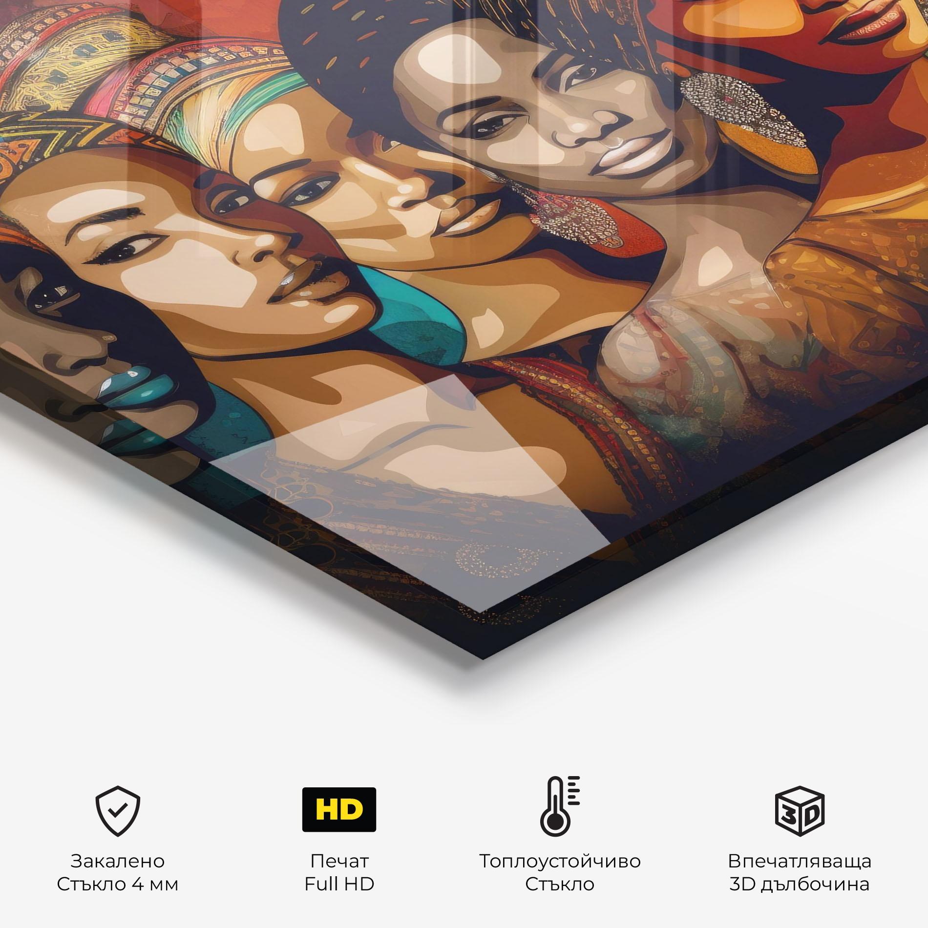 Стъклен панел за кухня Cultural Diversity mockup 2