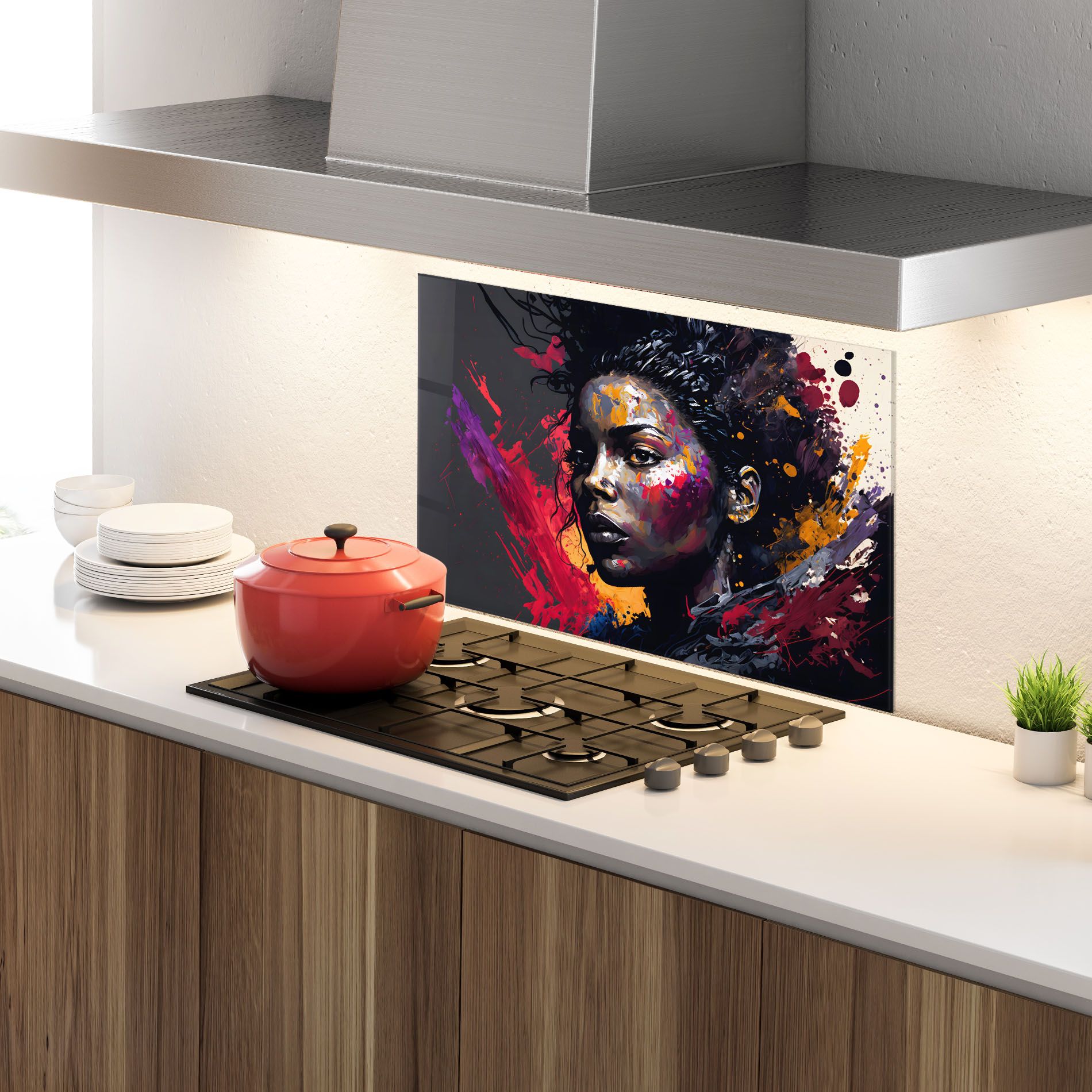 African Woman Splash mockup 4