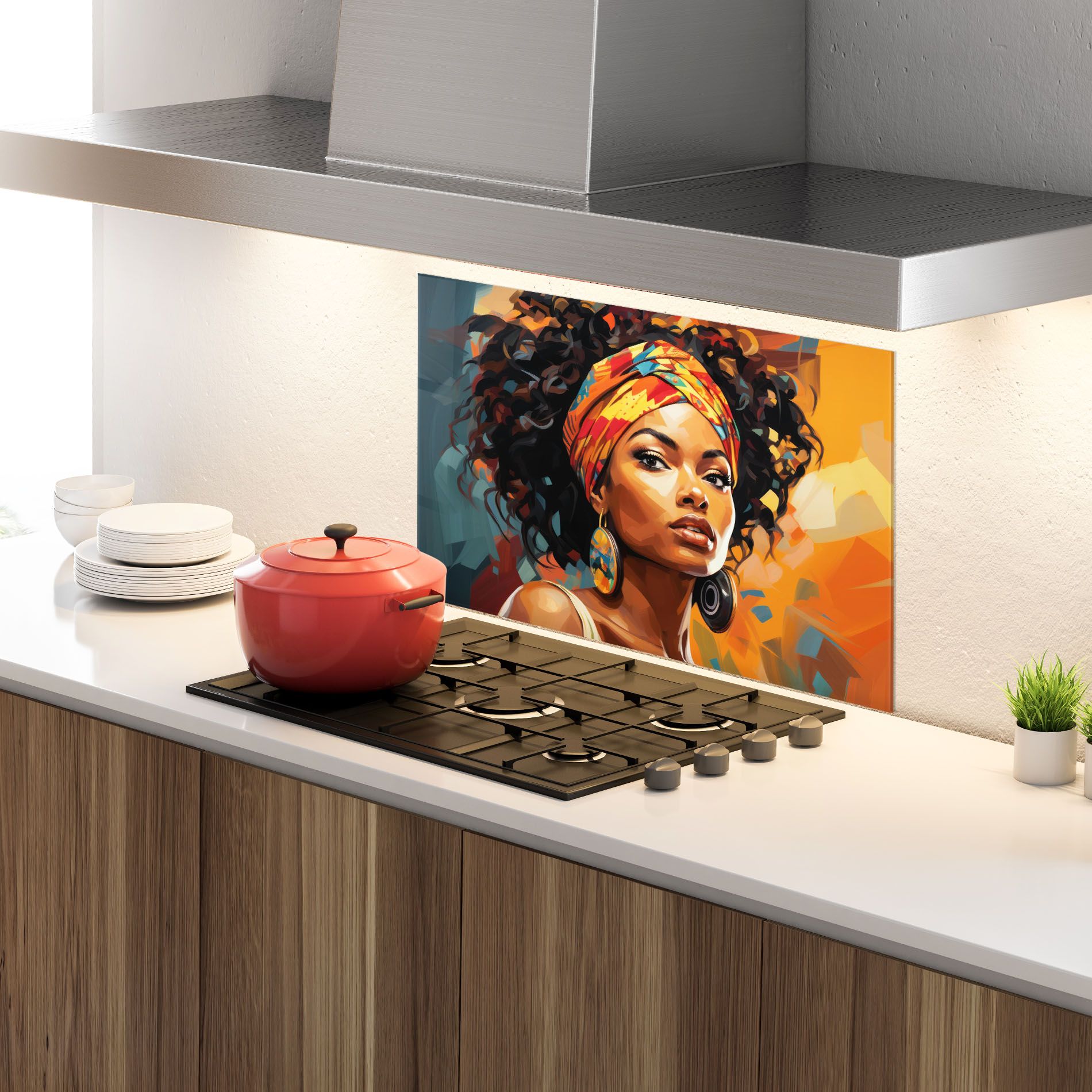 Colorful Ethic Portrait mockup 4