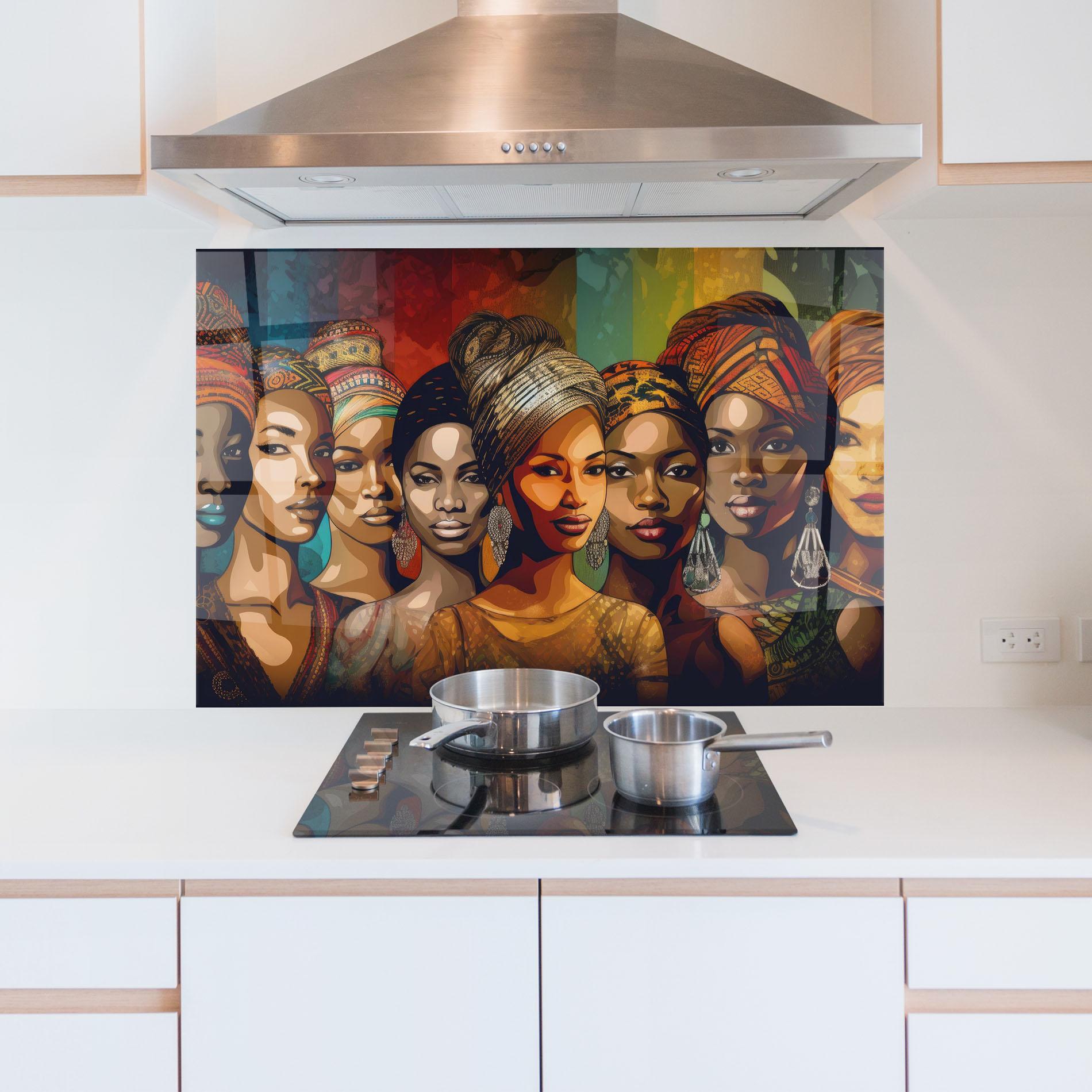 Стъклен панел за кухня Cultural Diversity mockup 5