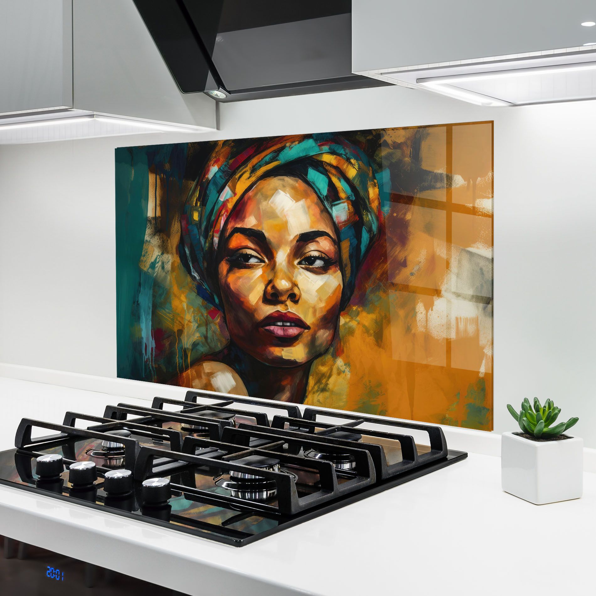 African Woman Looking mockup 6