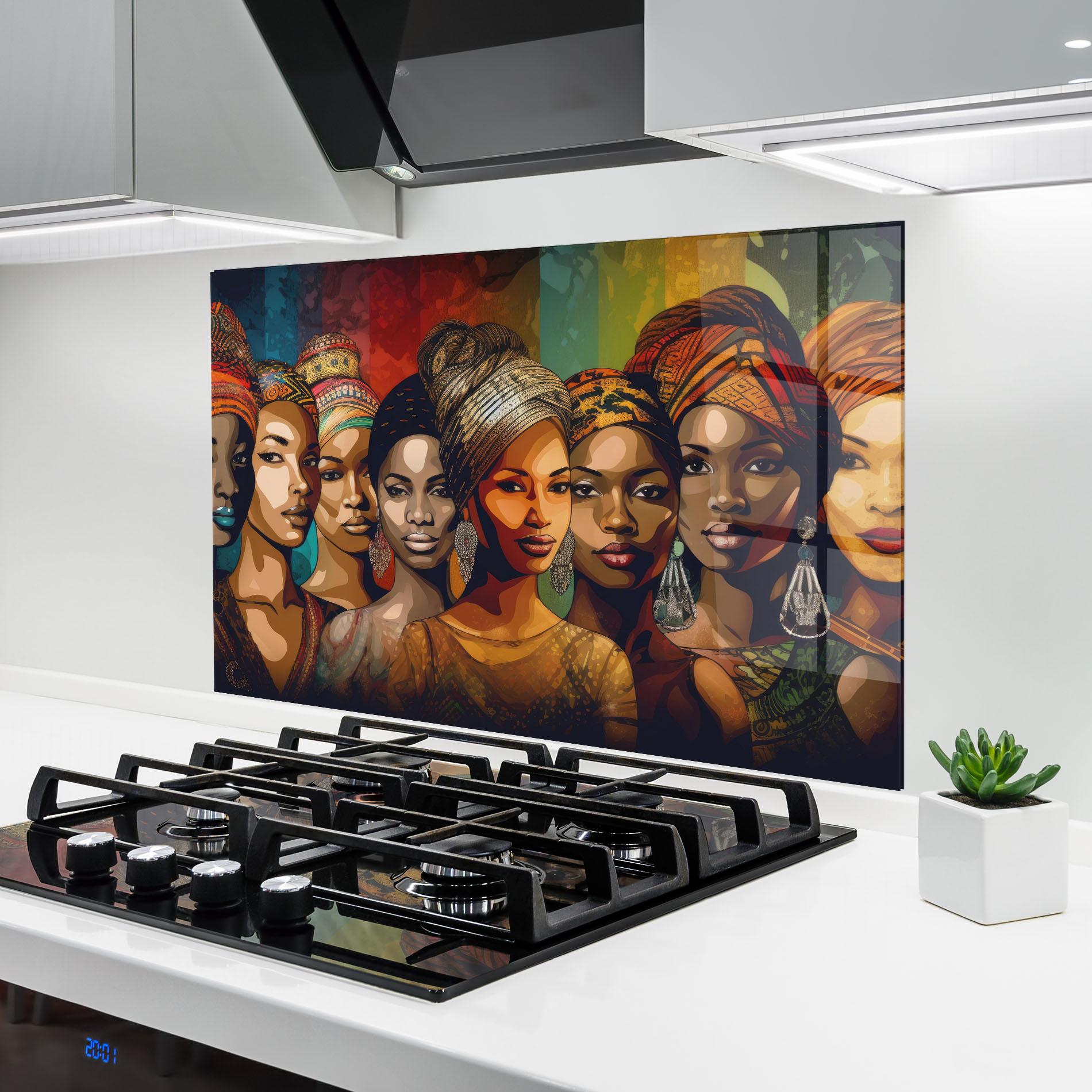 Стъклен панел за кухня Cultural Diversity mockup 6