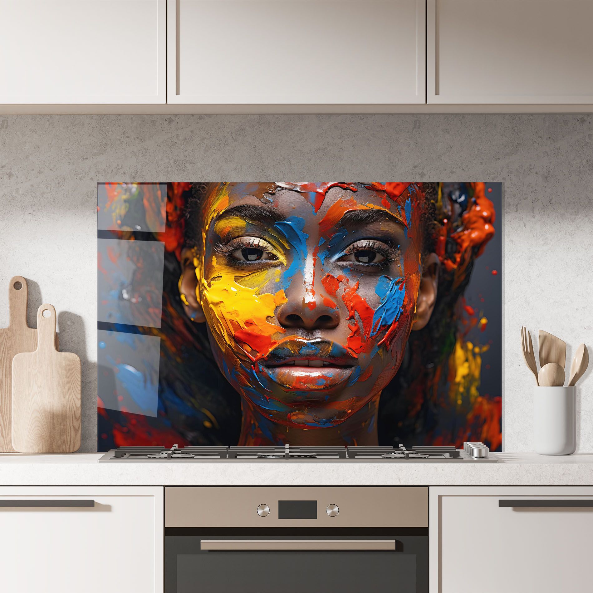 Pretty Young African Woman mockup 7