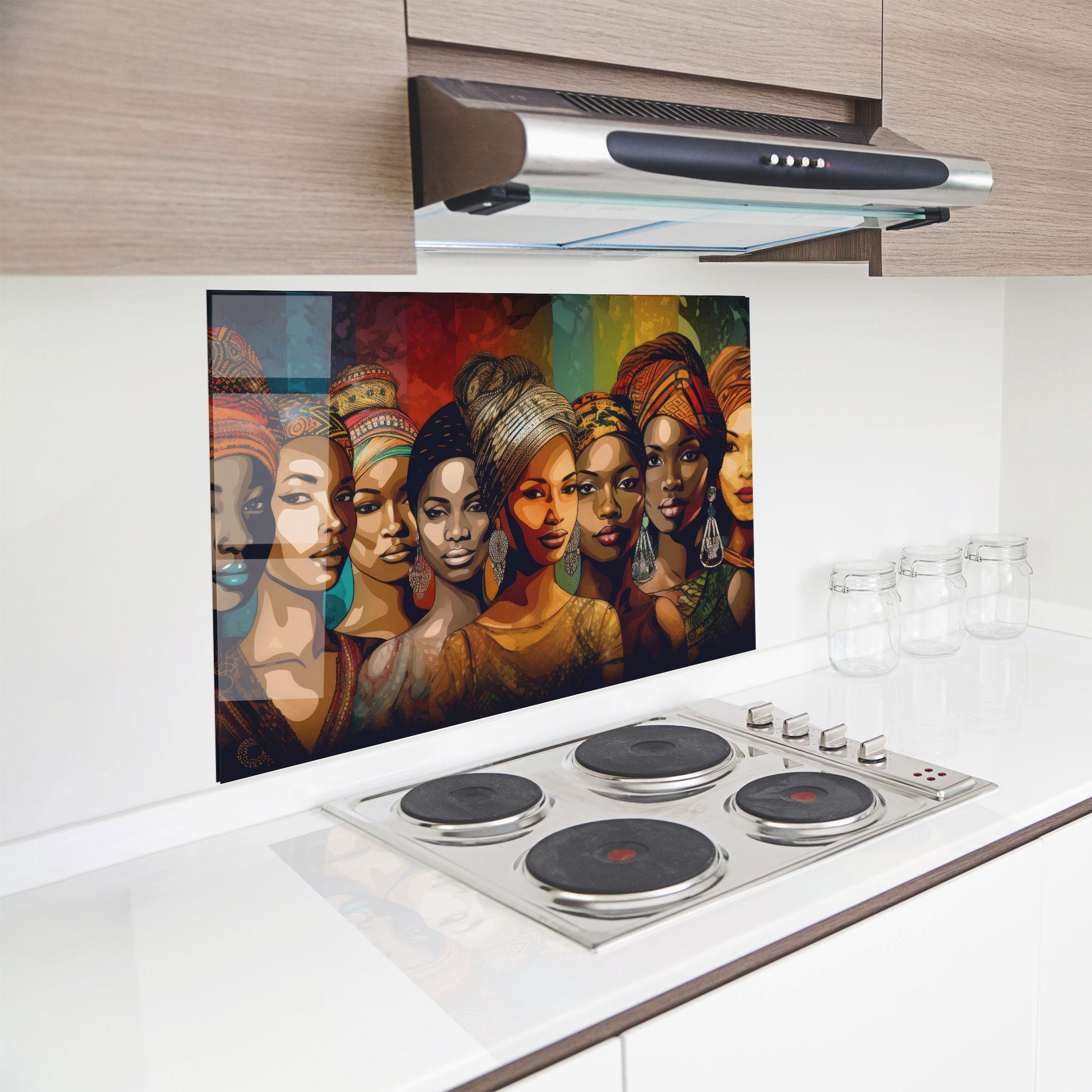 Стъклен панел за кухня Cultural Diversity mockup 8