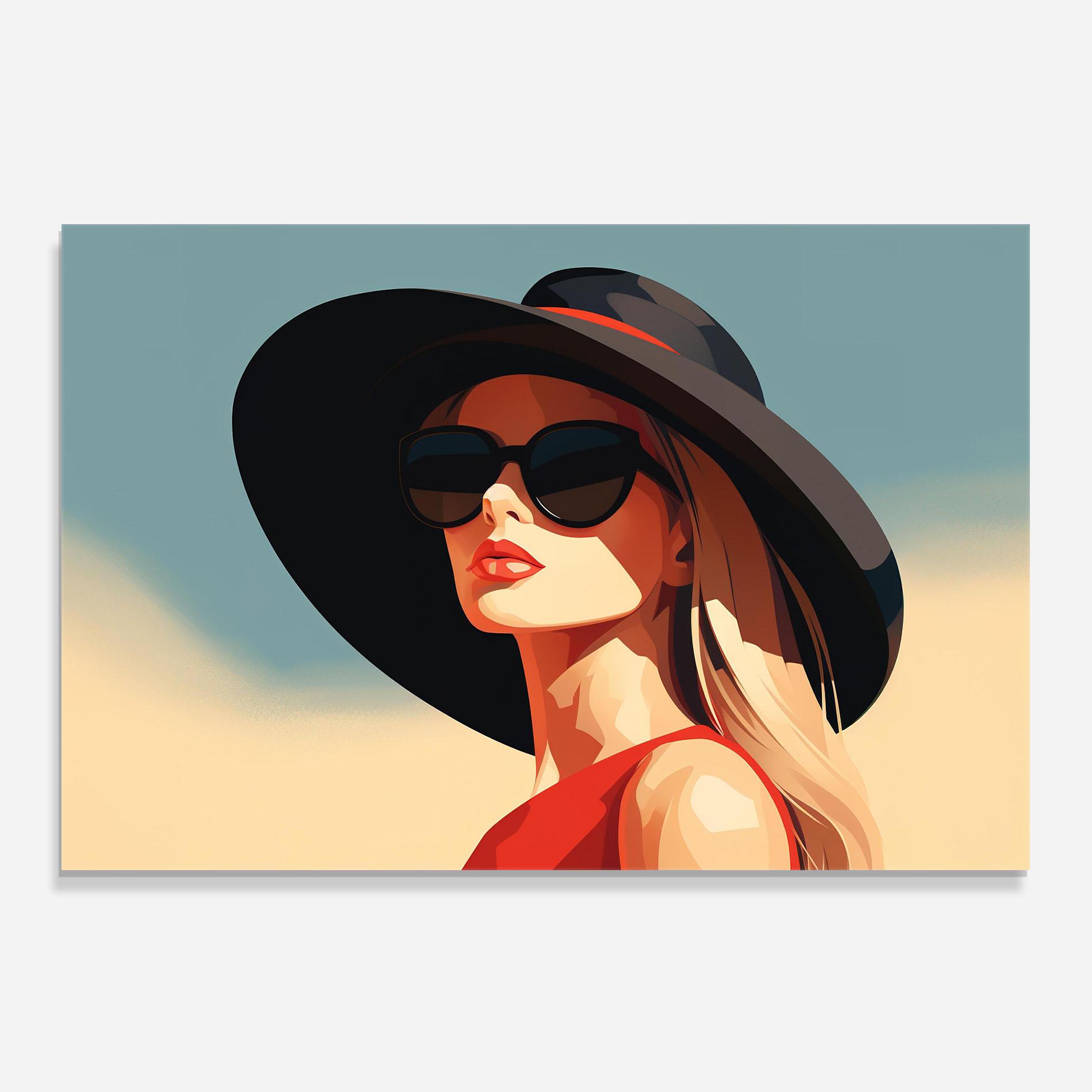 Стъклен панел за кухня Caucasian Glamor Model mockup 0