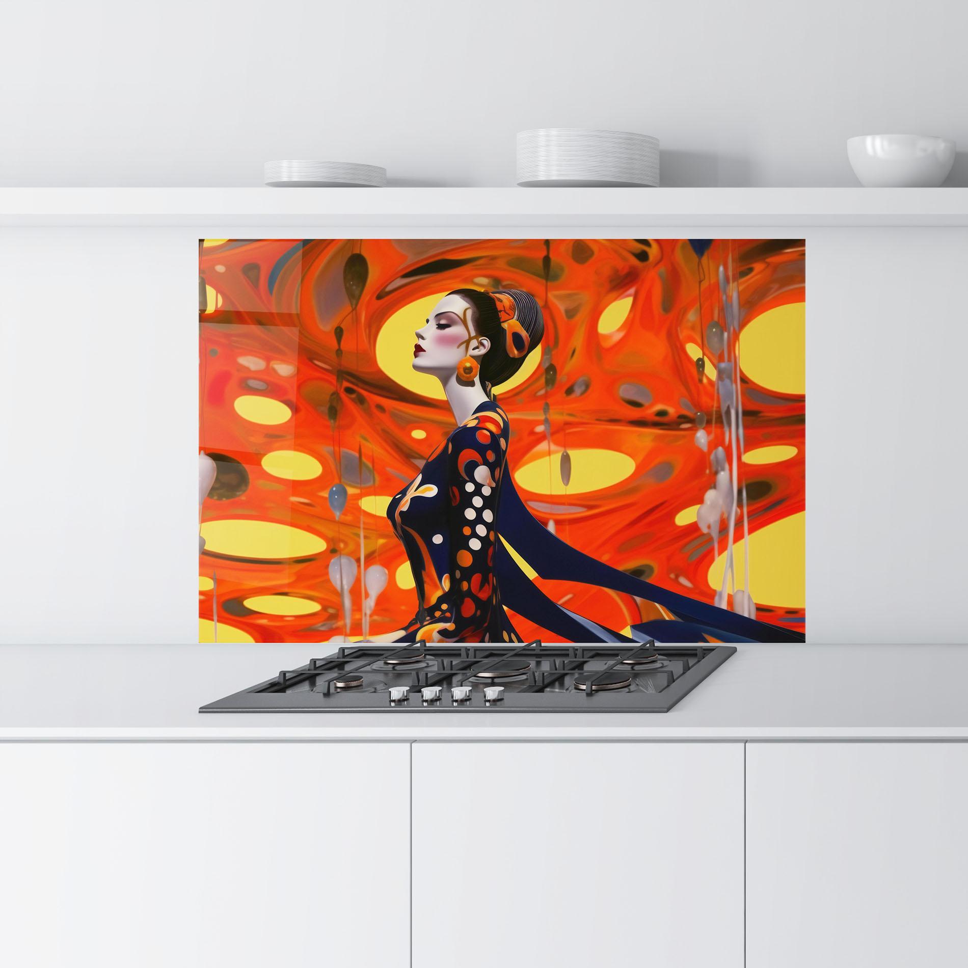 Стъклен панел за кухня Big Orange Accesories mockup 9