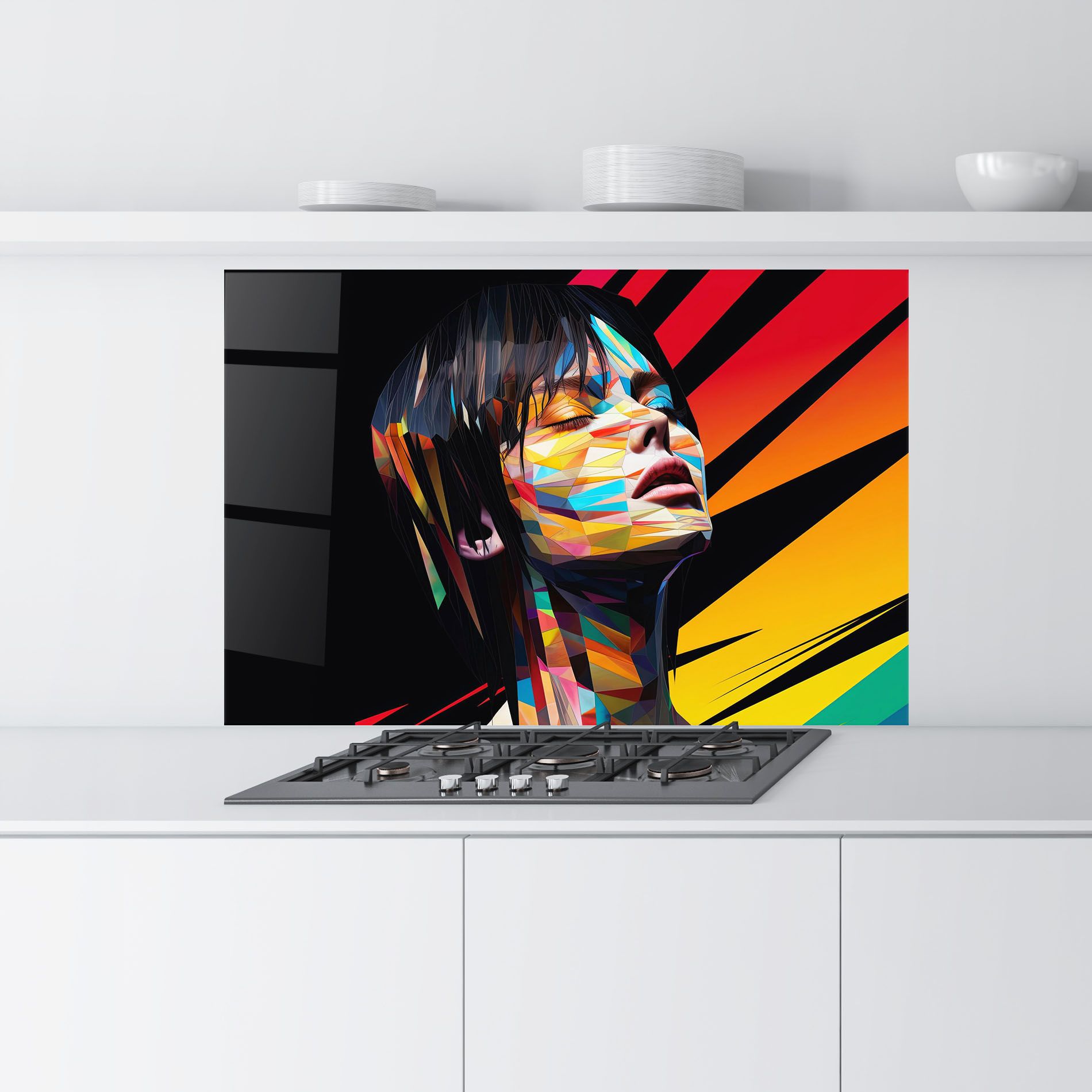 Glitchy Woman mockup 9