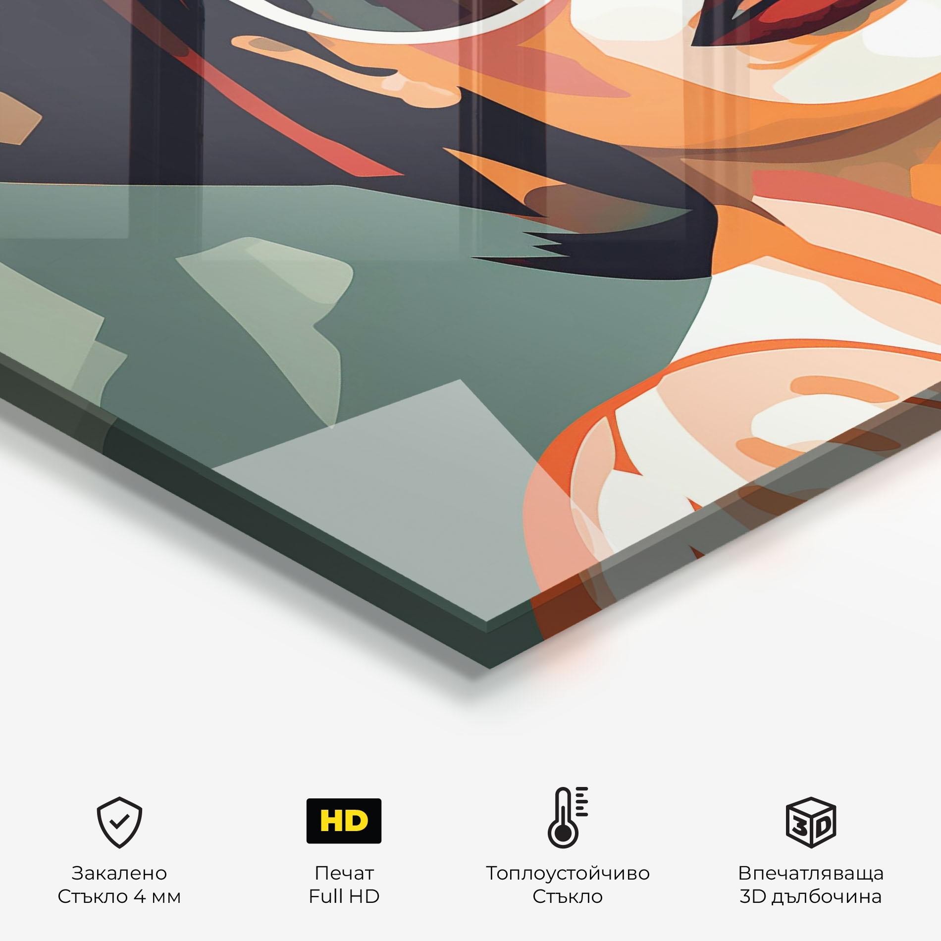 Стъклен панел за кухня Modern Design Style mockup 2