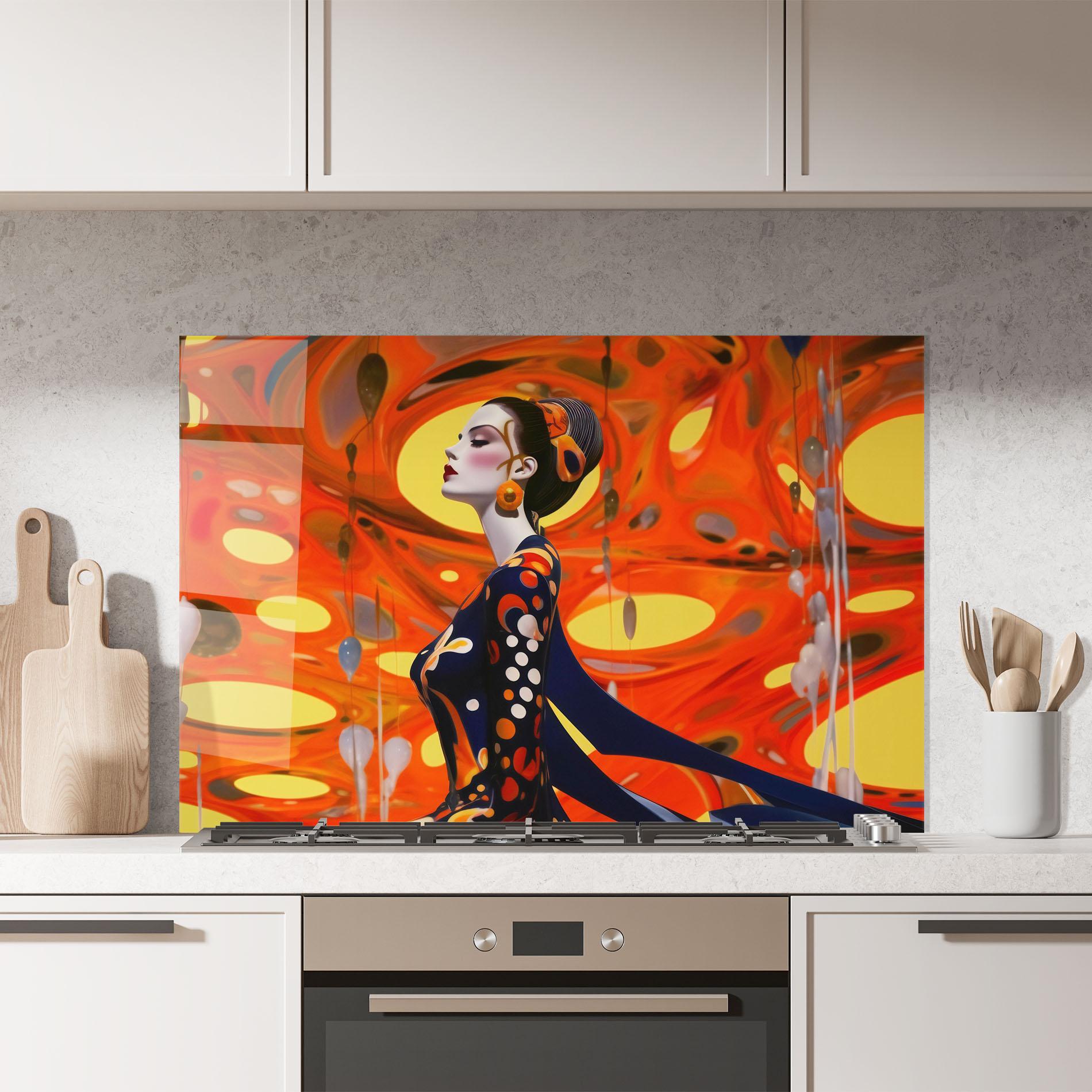 Стъклен панел за кухня Big Orange Accesories mockup 7