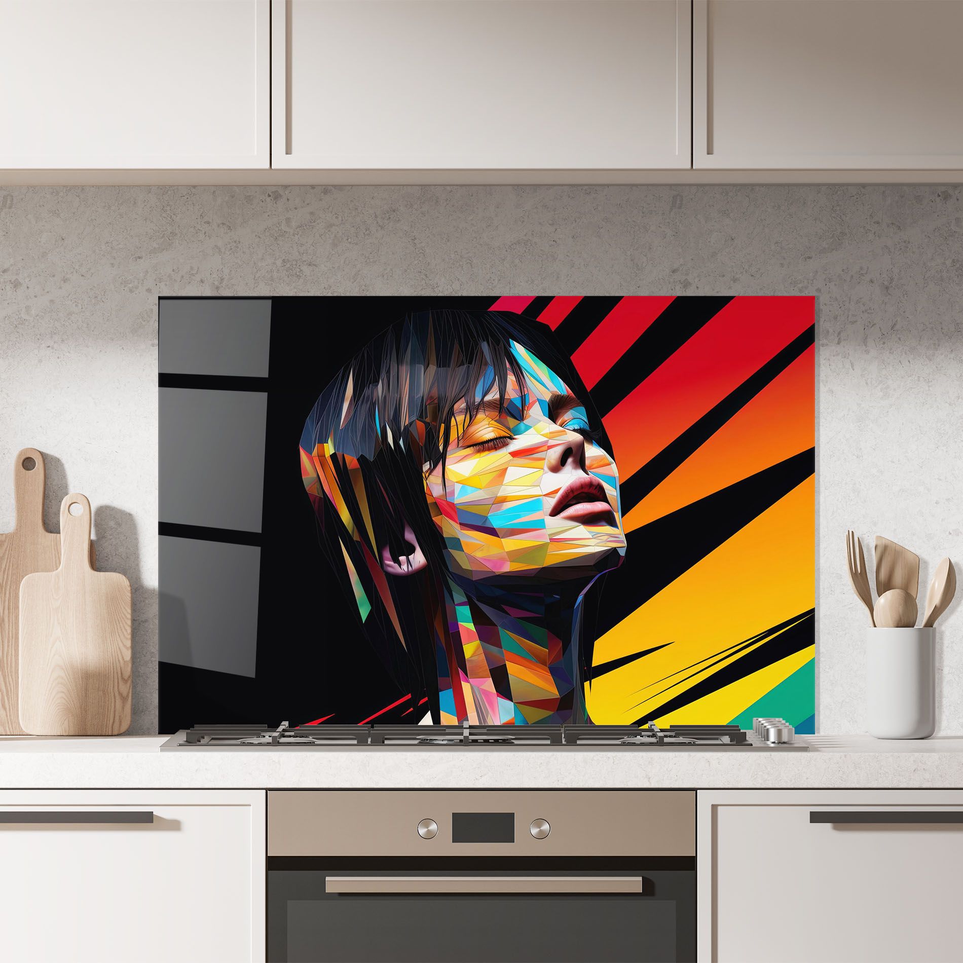 Glitchy Woman mockup 7