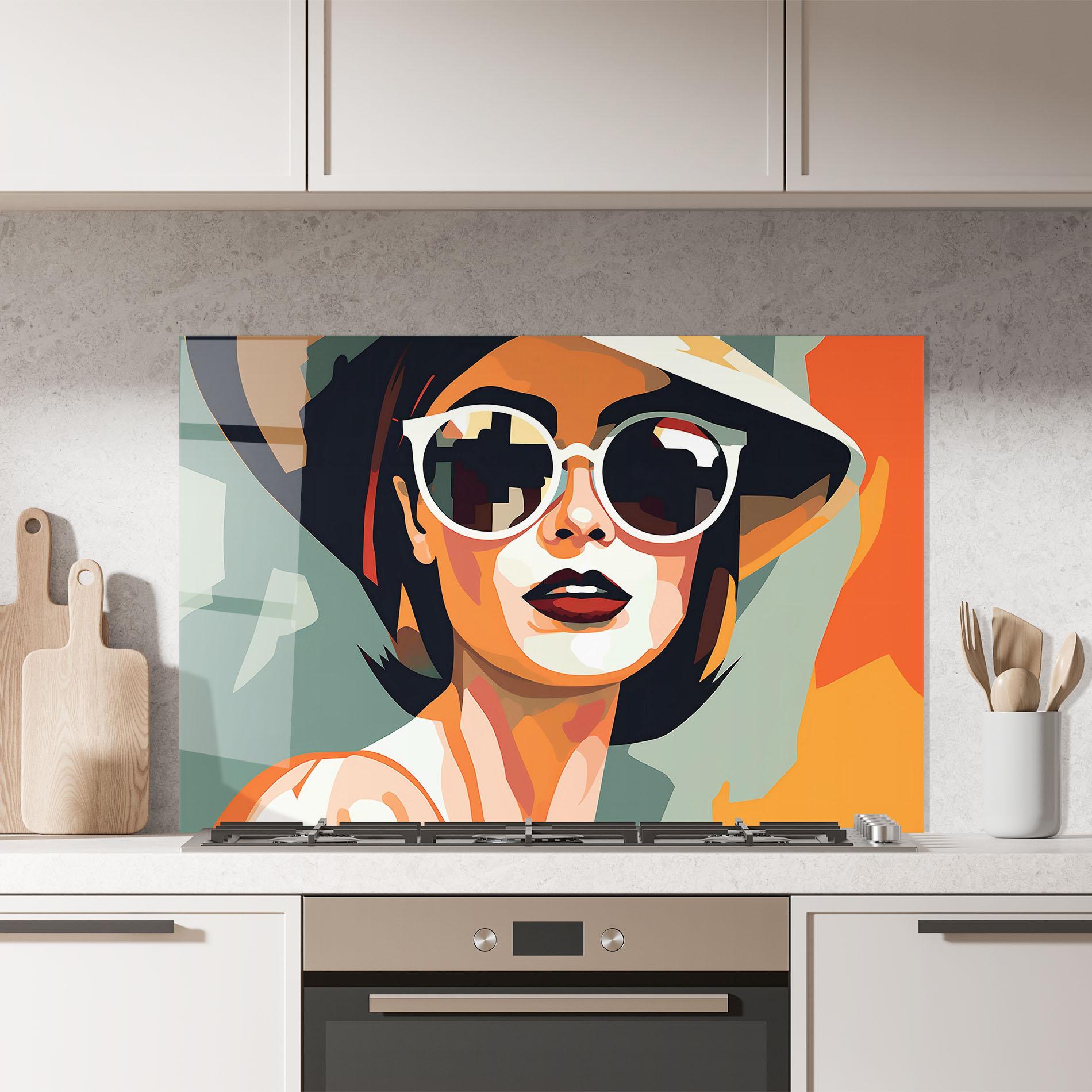 Стъклен панел за кухня Modern Design Style mockup 7