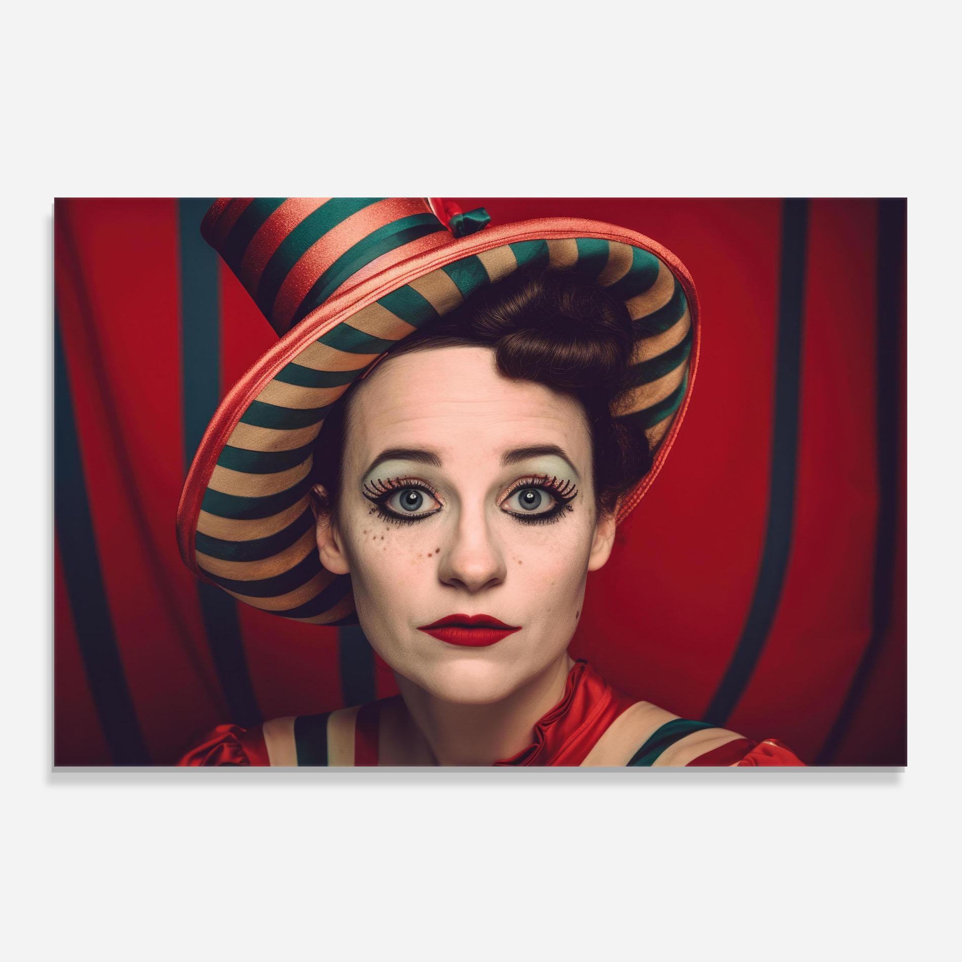Стъклен панел за кухня Carnival Vintage Portrait mockup 0