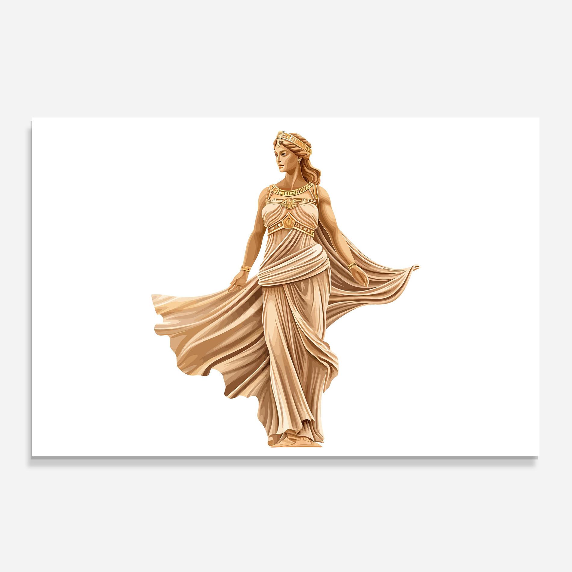 Стъклен панел за кухня Gold Statue mockup 0