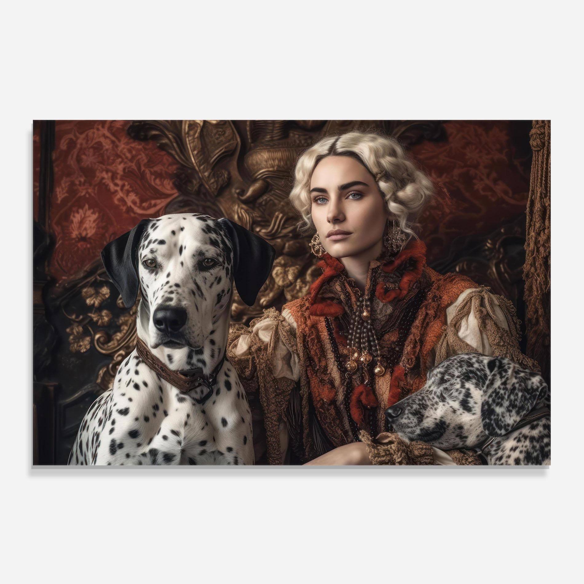 Стъклен панел за кухня Queen Fashion mockup 0