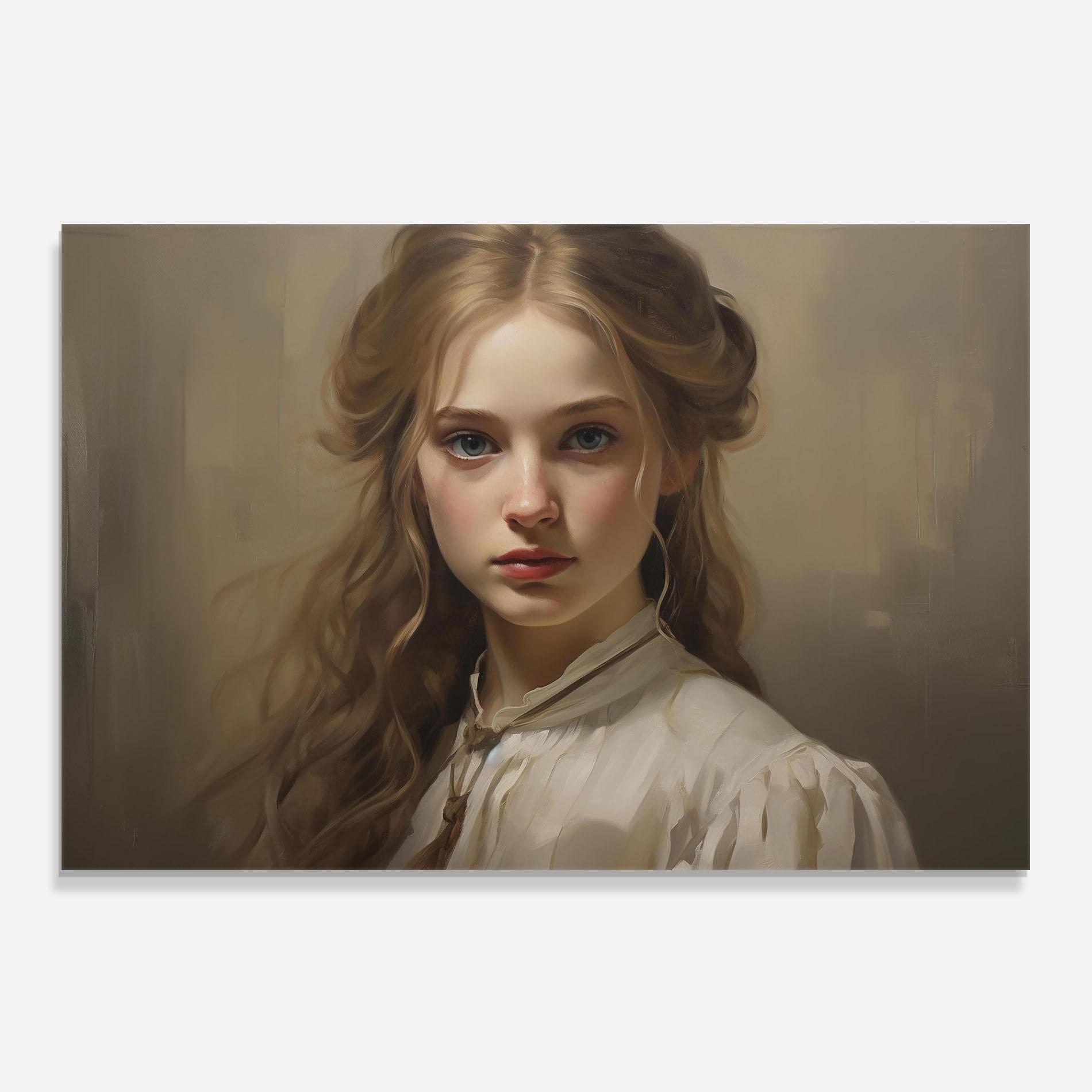 Стъклен панел за кухня Timeless Portrait mockup 0