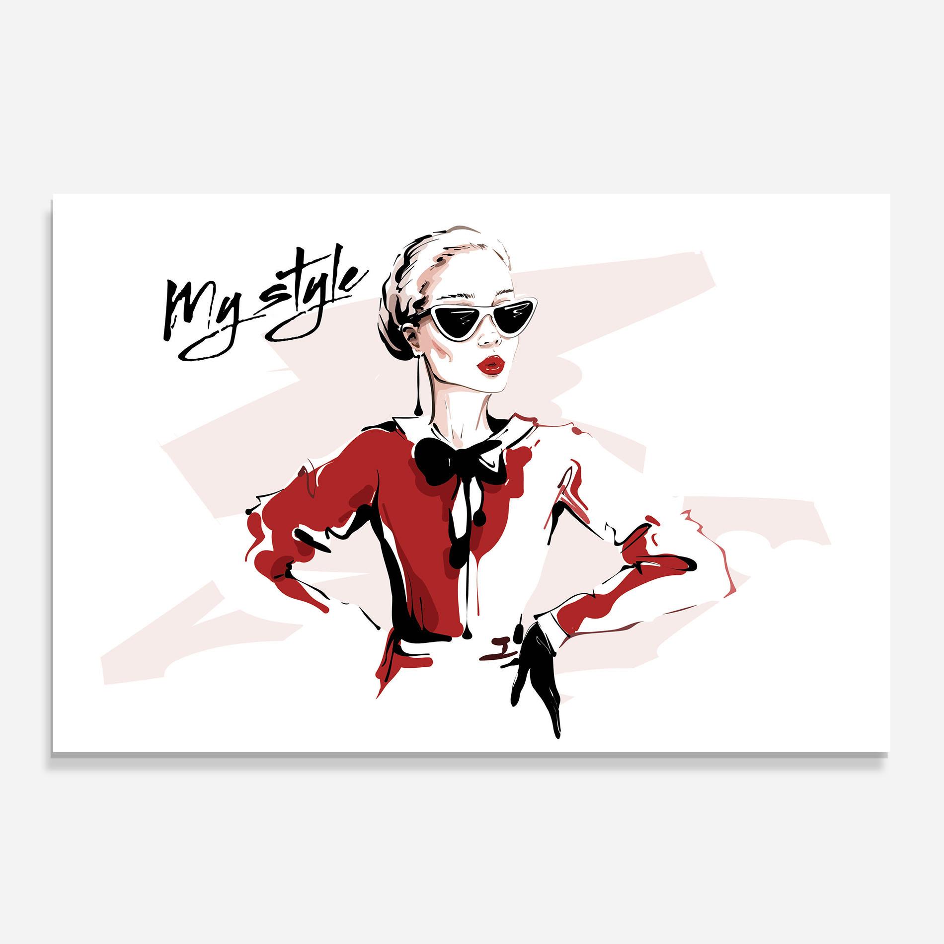 Стъклен панел за кухня Vintage My Style mockup 0