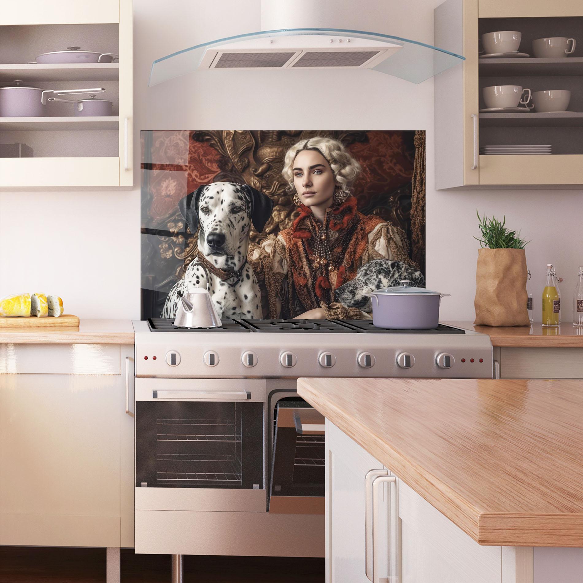 Стъклен панел за кухня Queen Fashion mockup 1