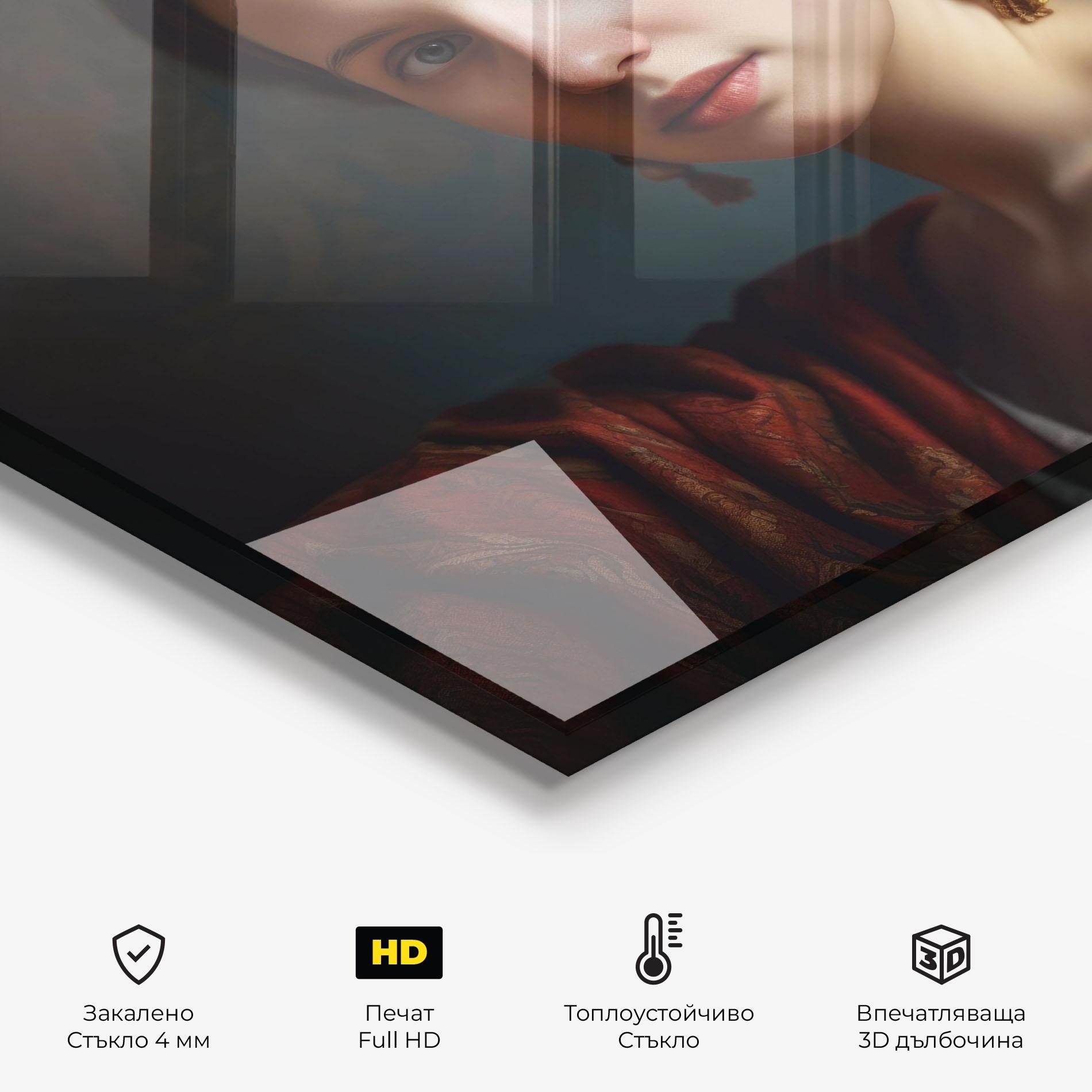 Стъклен панел за кухня Classical Painting mockup 2