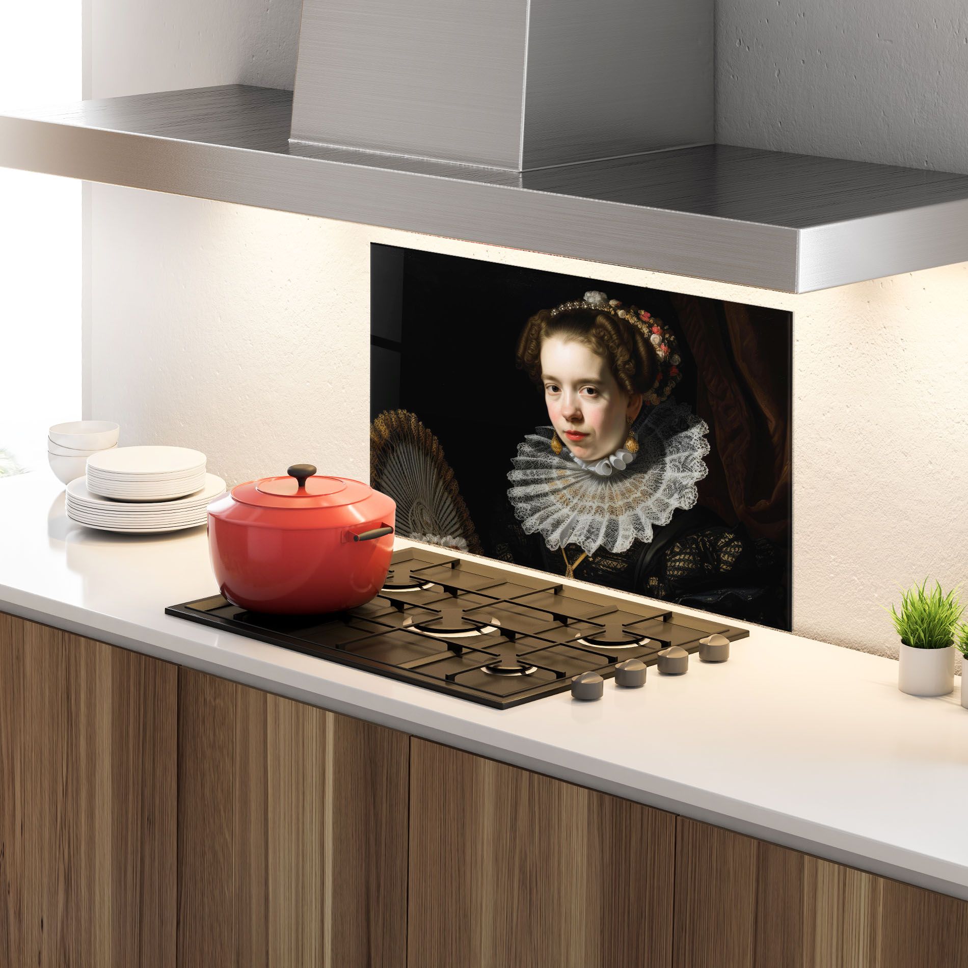 Baroque Lady Portrait mockup 4